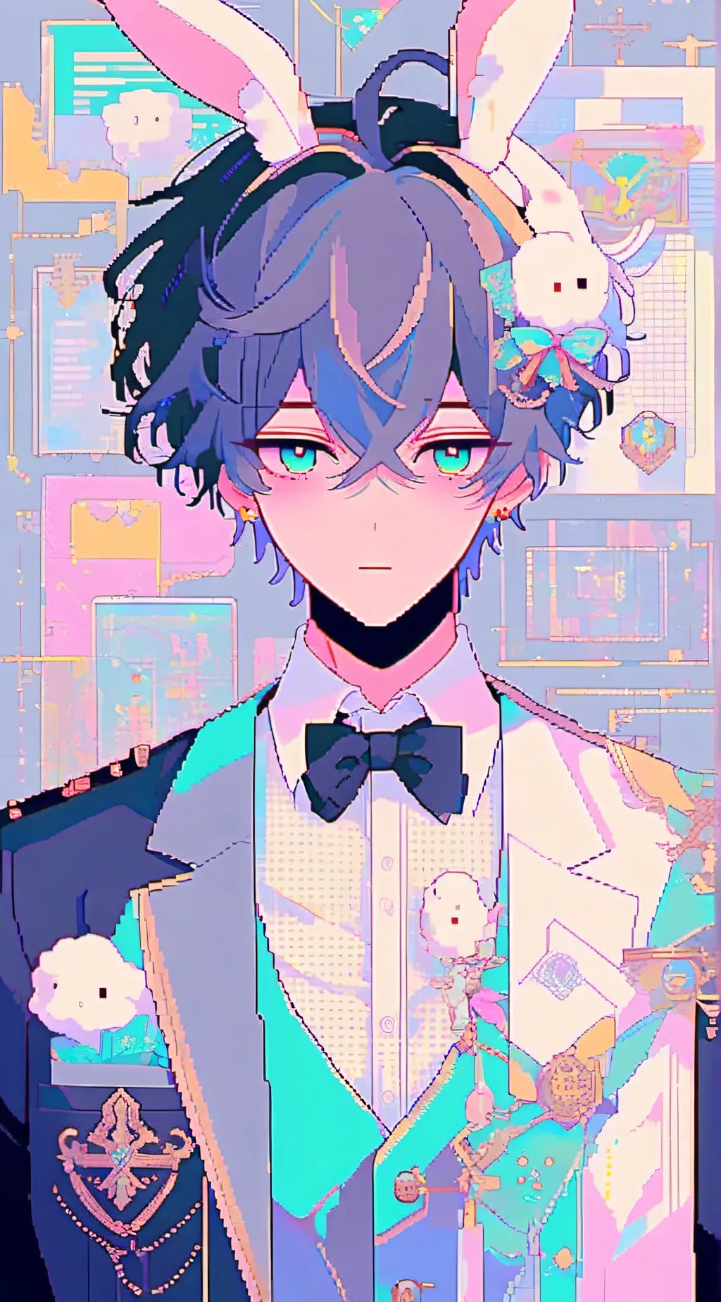 ai character: 《• Cyan •》 background