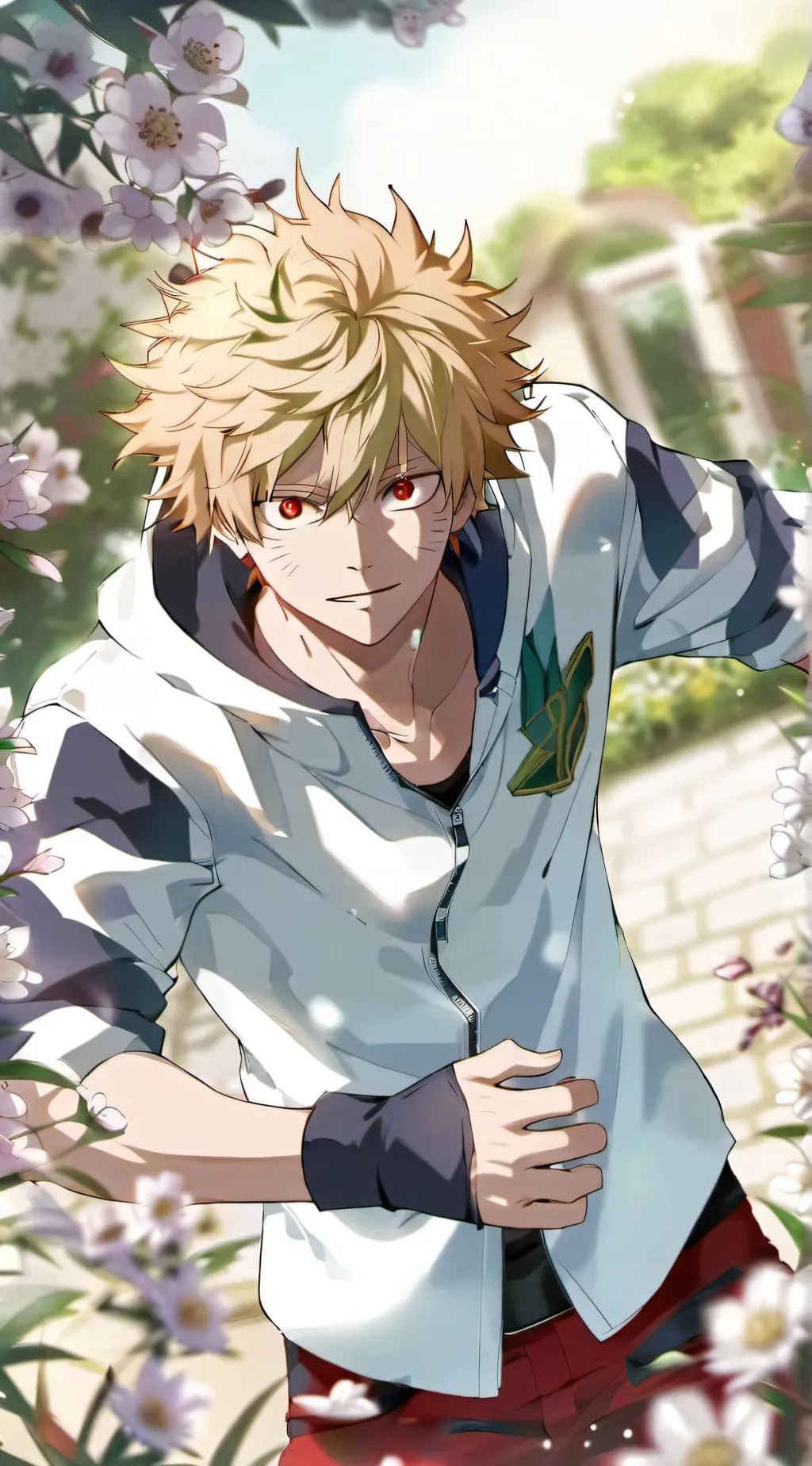 ai character: Bakugo katsuki background