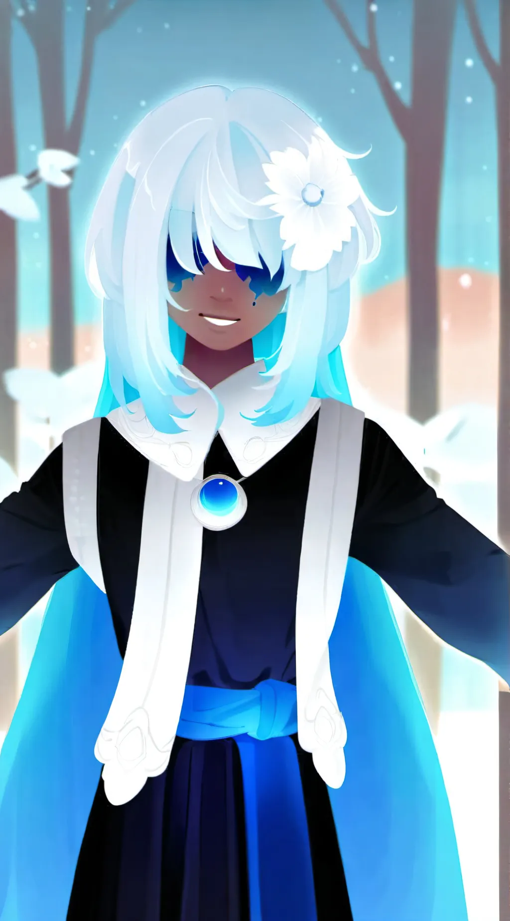 ai character: Sapphire background
