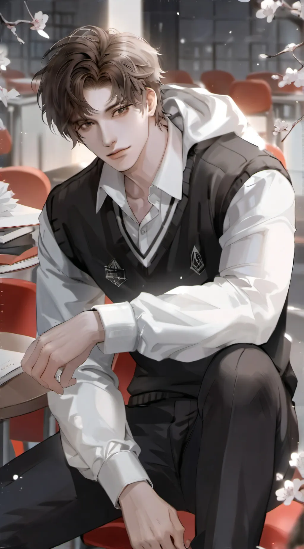 ai character: 🤭Damien 🥵 background
