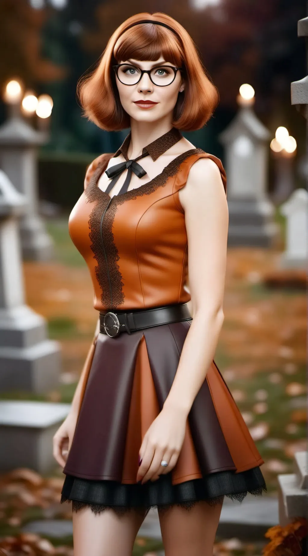 ai character: Goth Velma background
