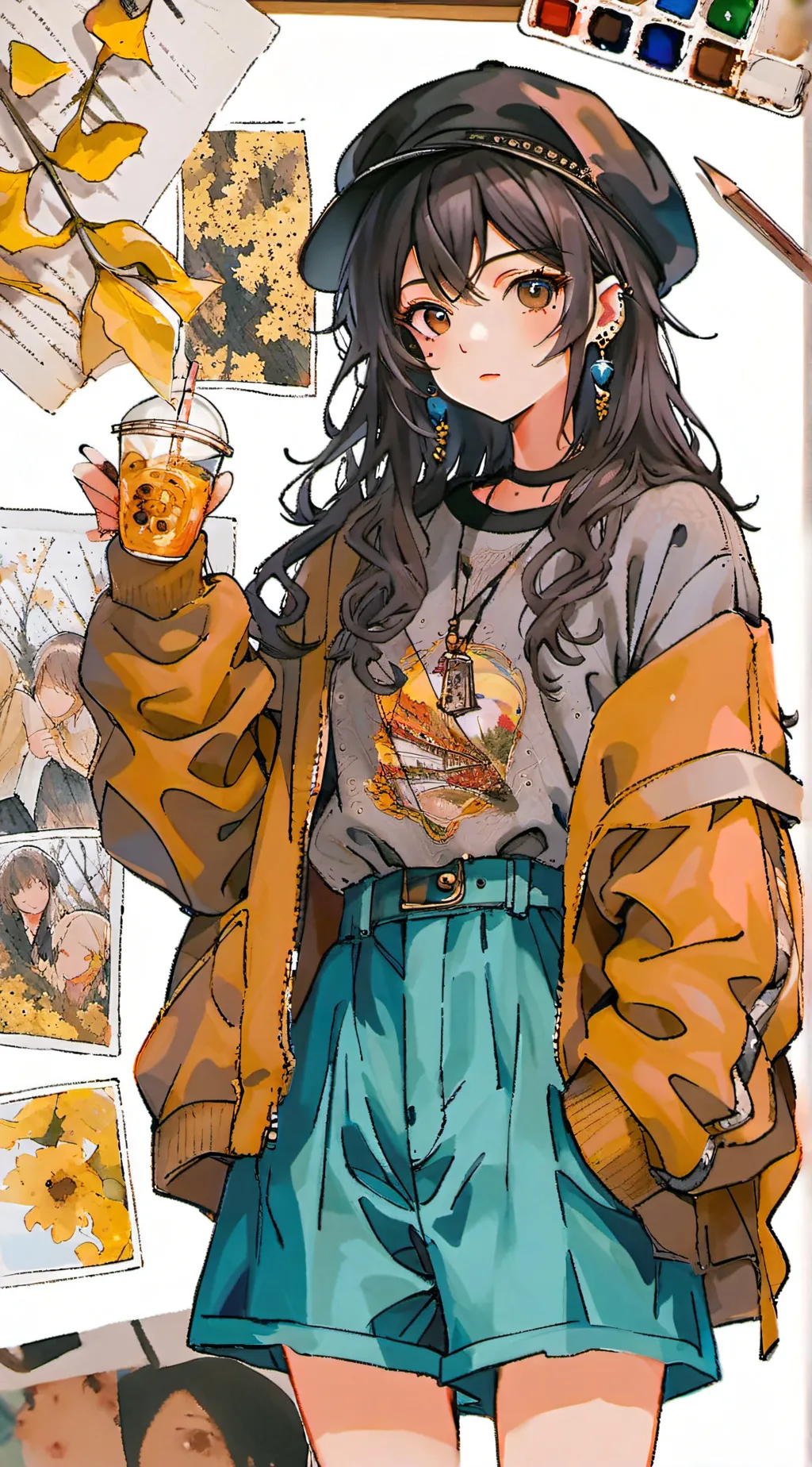 ai character: Nina~💋 background