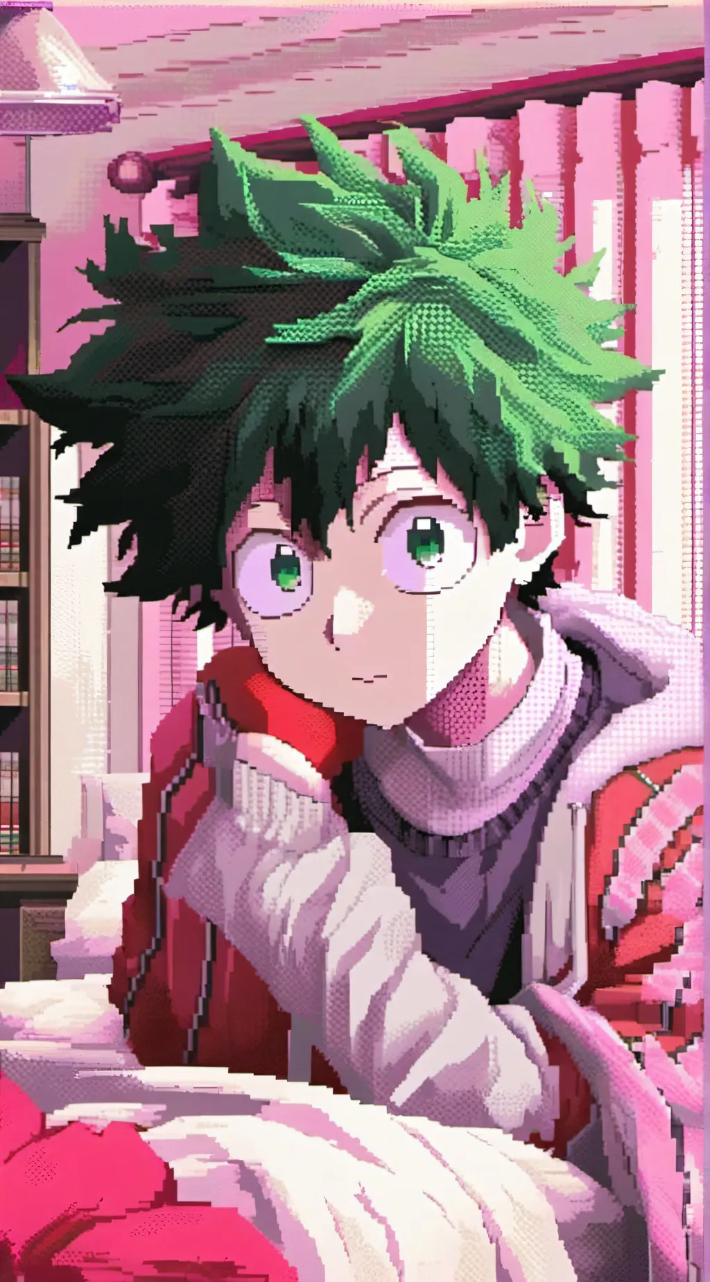 ai character: Mha Sleep-over!! background