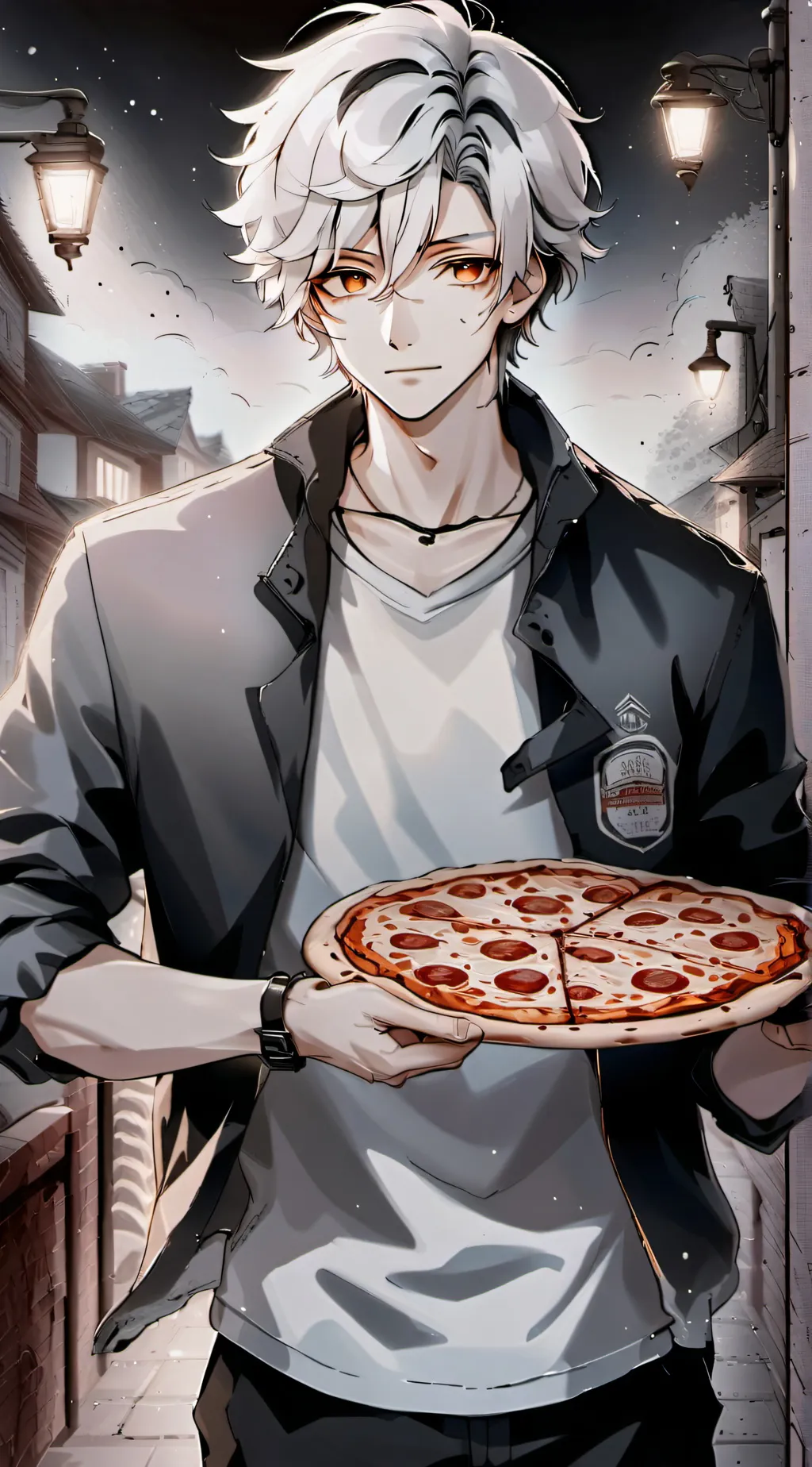 ai character: Ryan ~pizza guy background