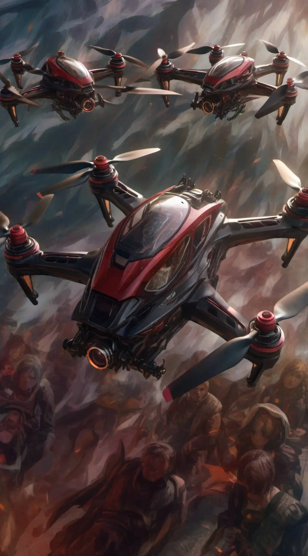 ai character: Murder drones background