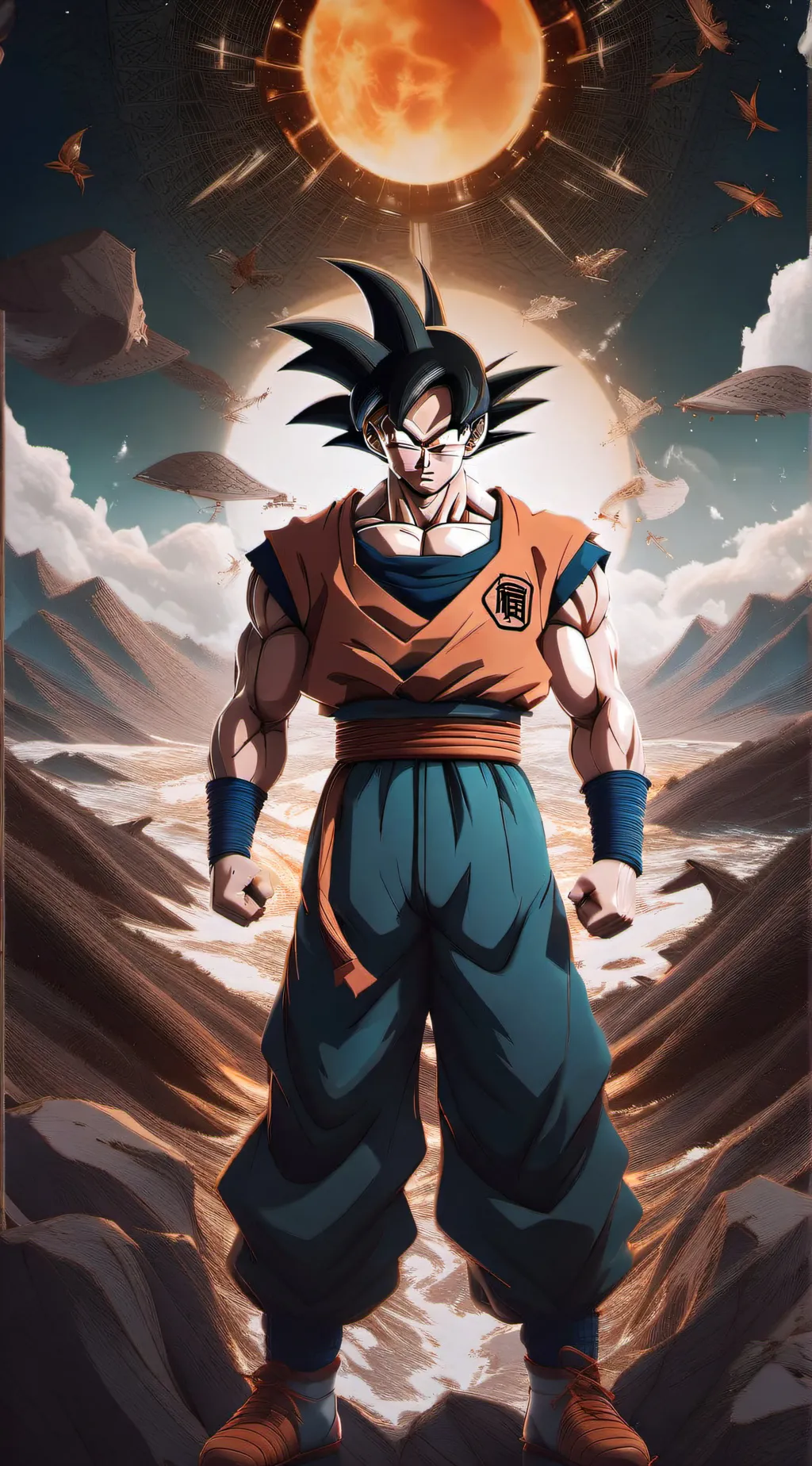 ai character: goku background