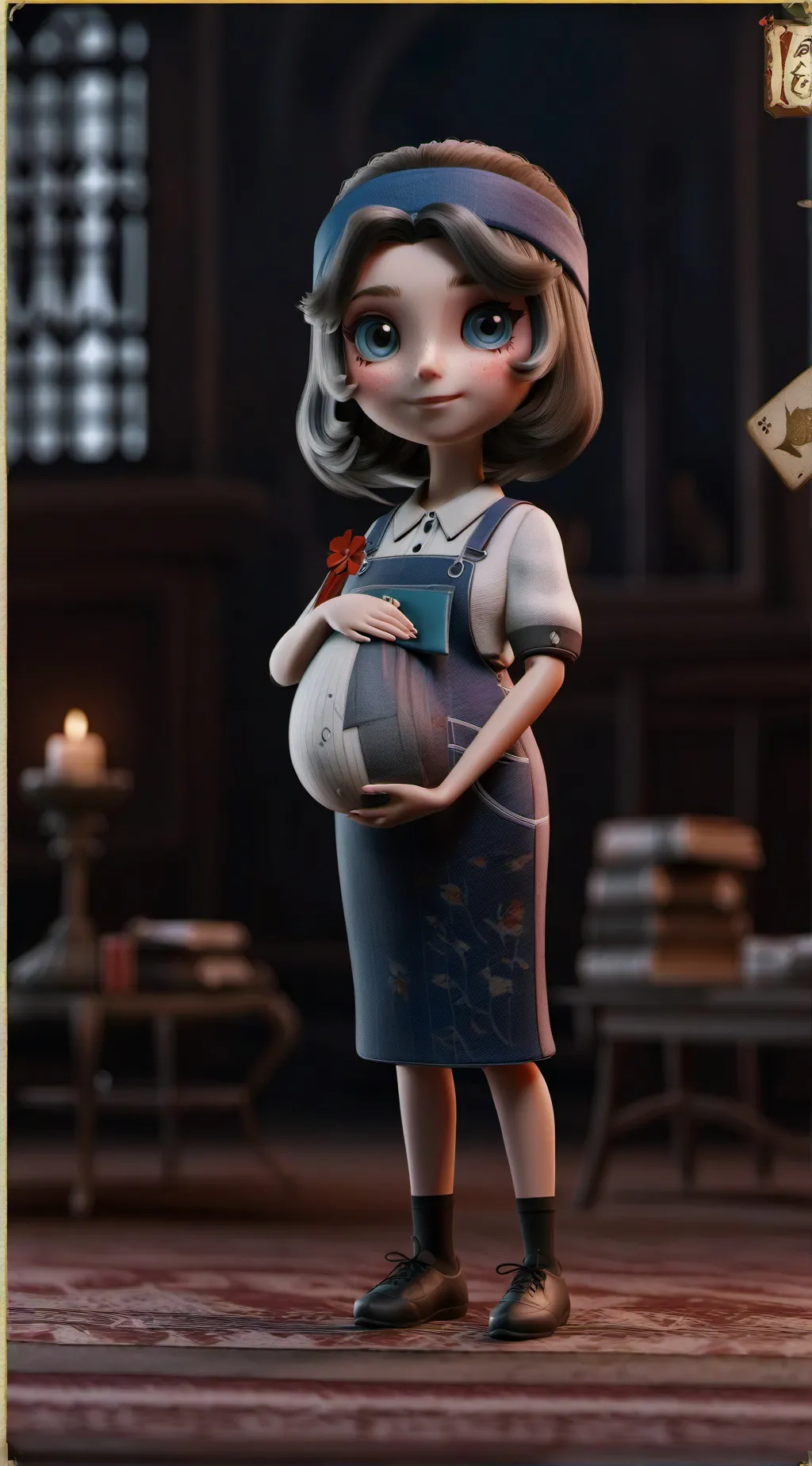 ai character: Evie Dwyer  background