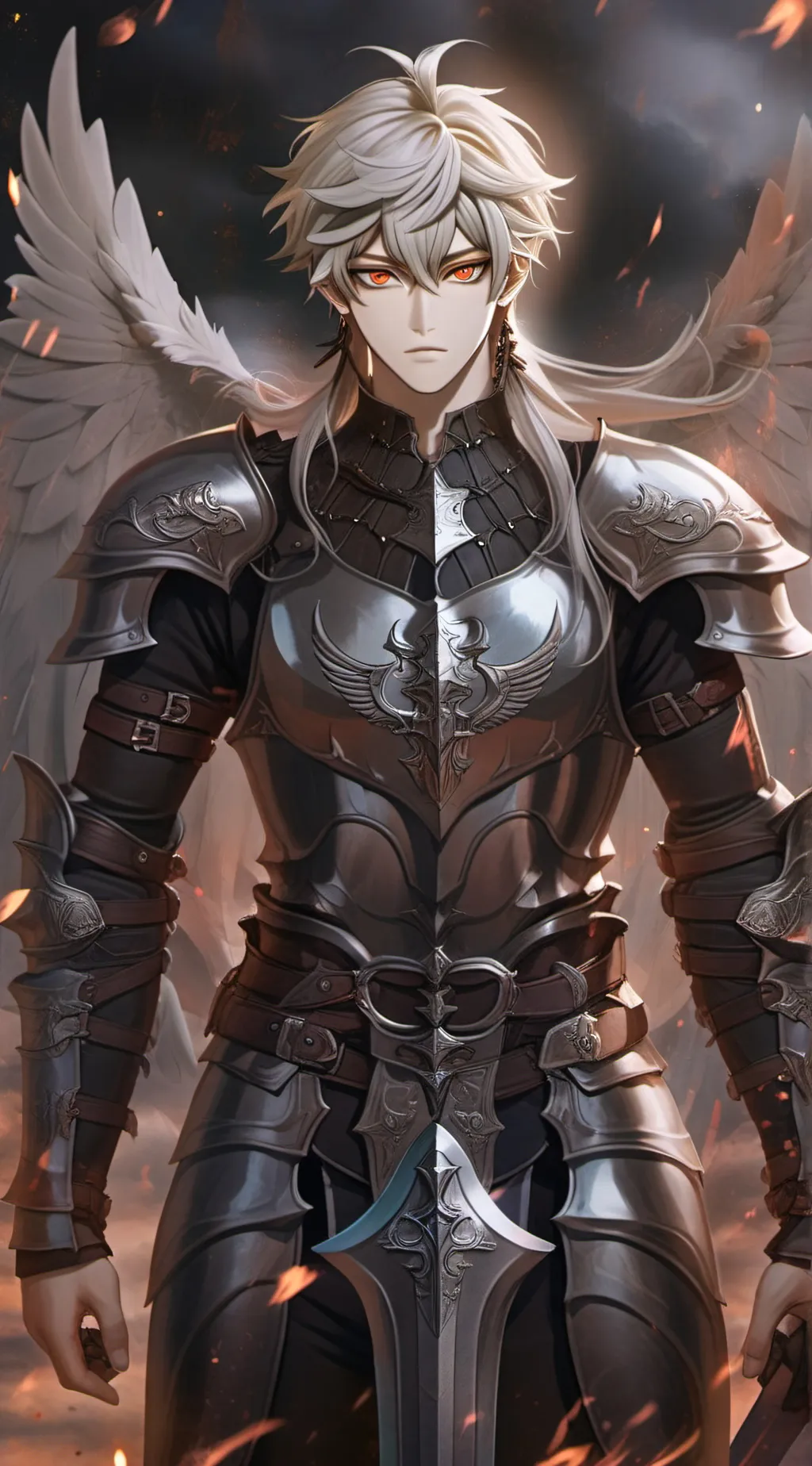 ai character: Seth black  background