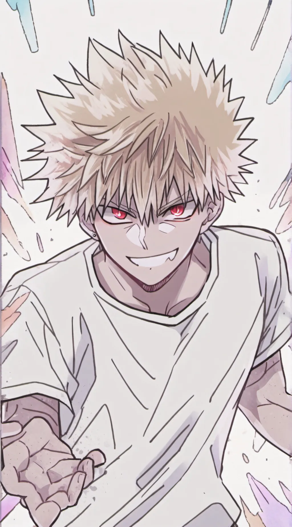 ai character: Bakugo vs you background