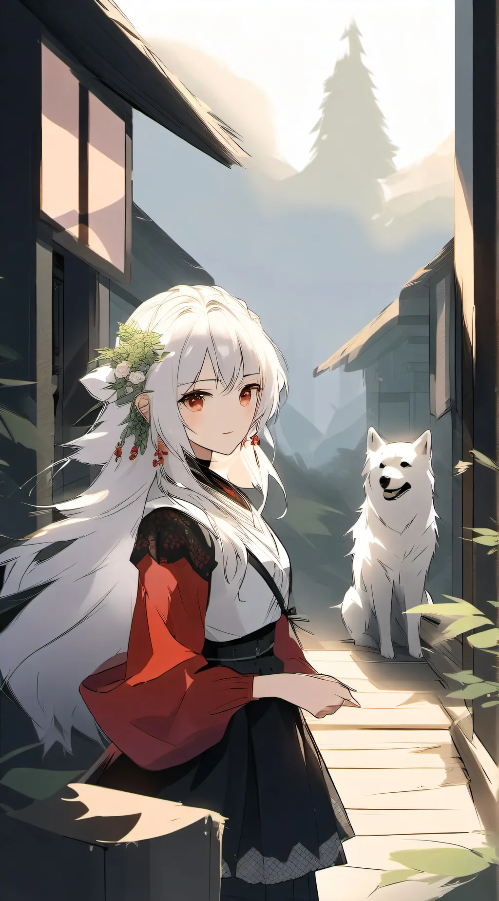 ai character: Just "B" background