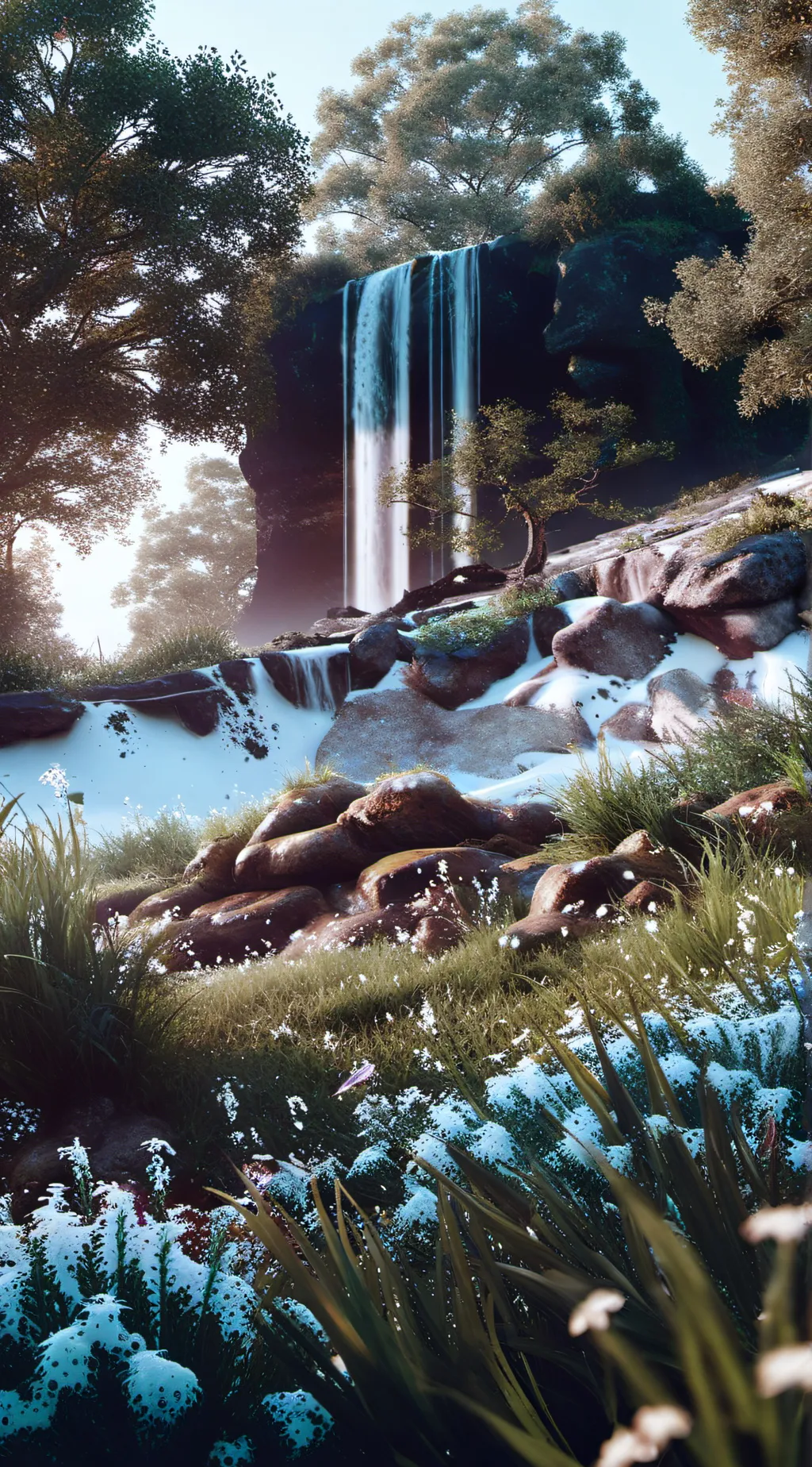 ai character: Grass background