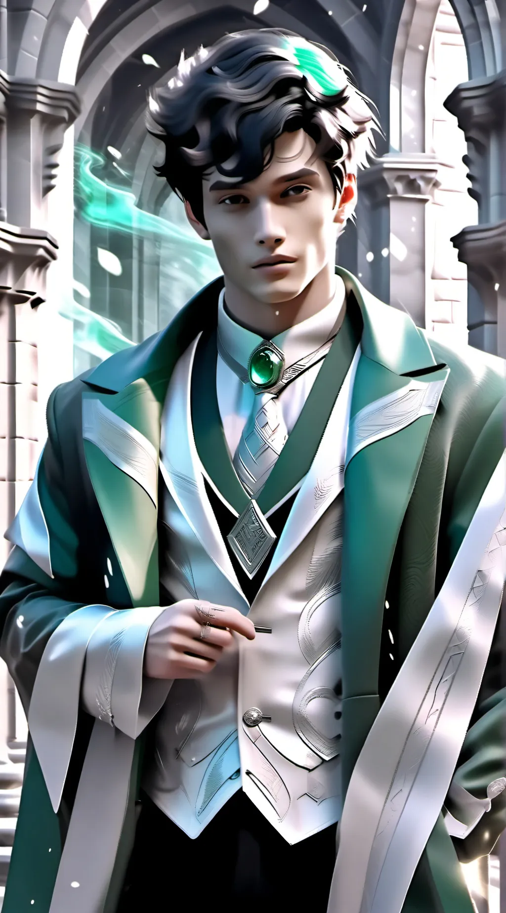 ai character: Slytherin boys  background