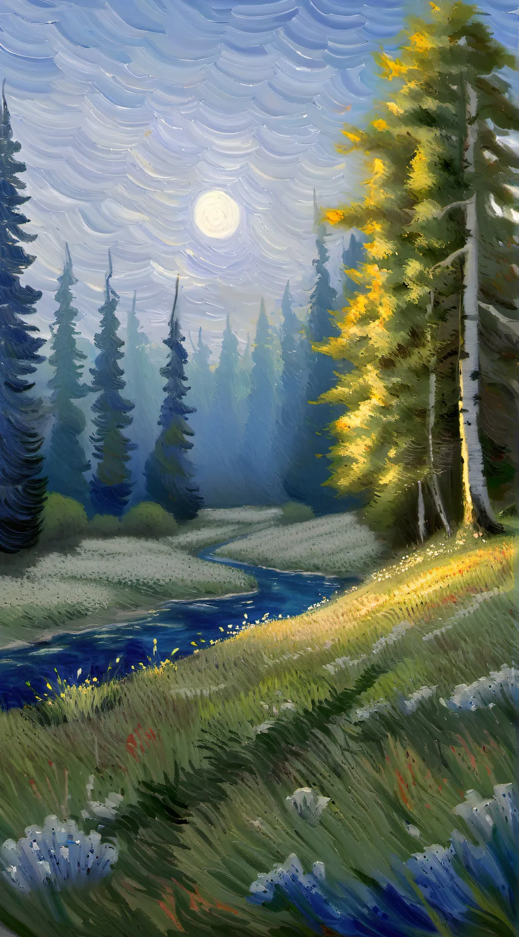 ai character: The Yukon valley  background