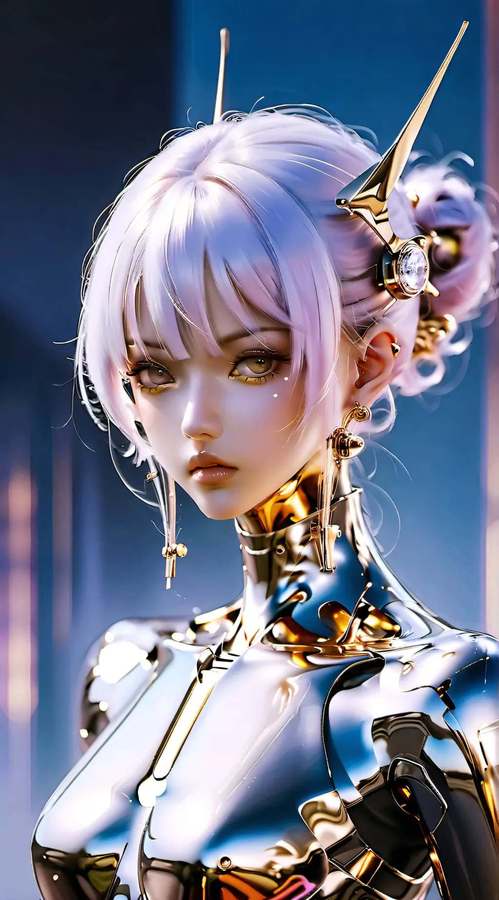 ai character: Cyborg background