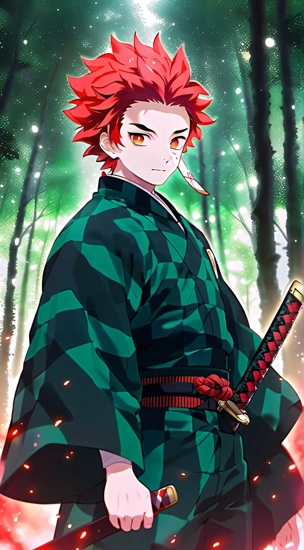 ai character: DEMON SLAYER background