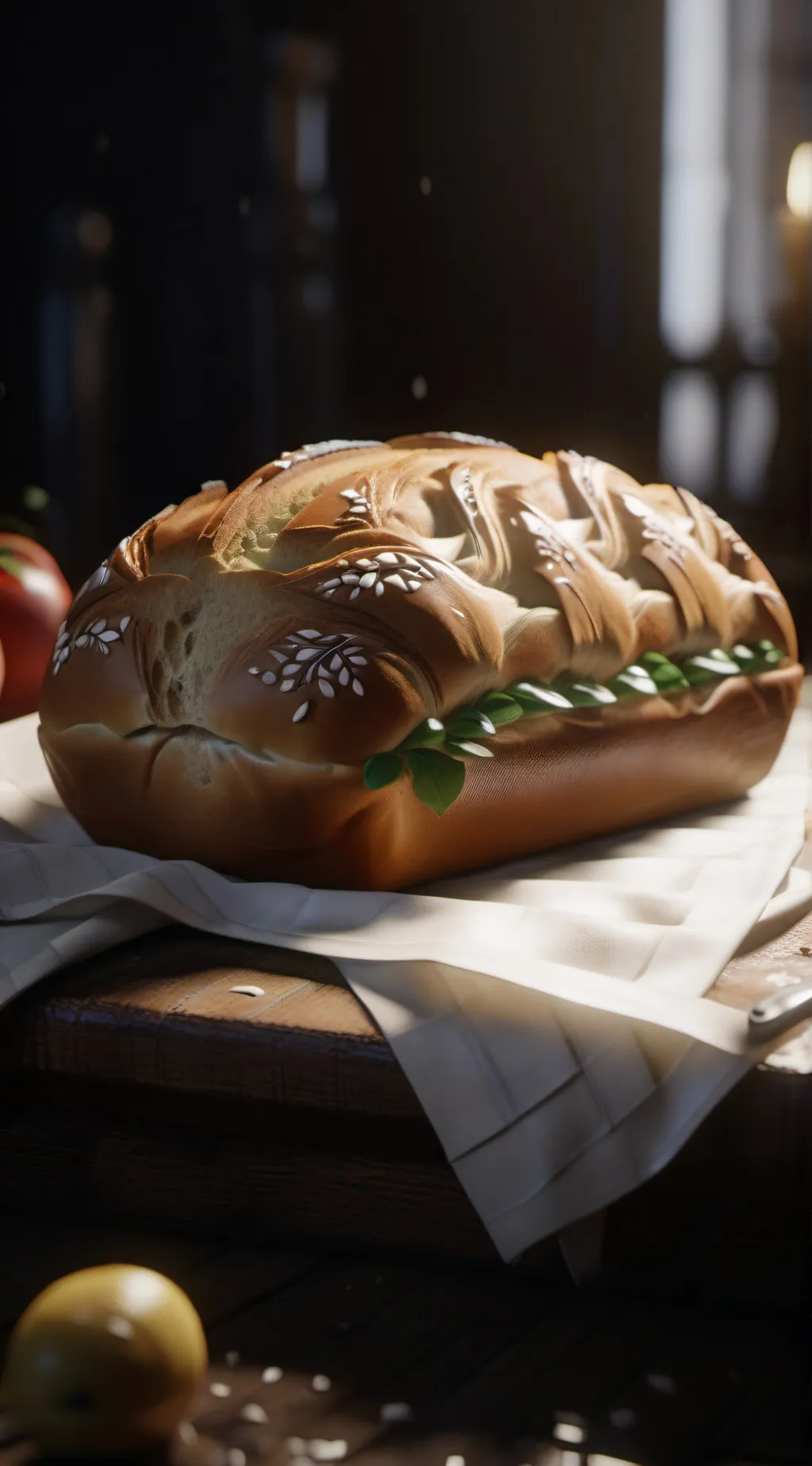 ai character: Bread background