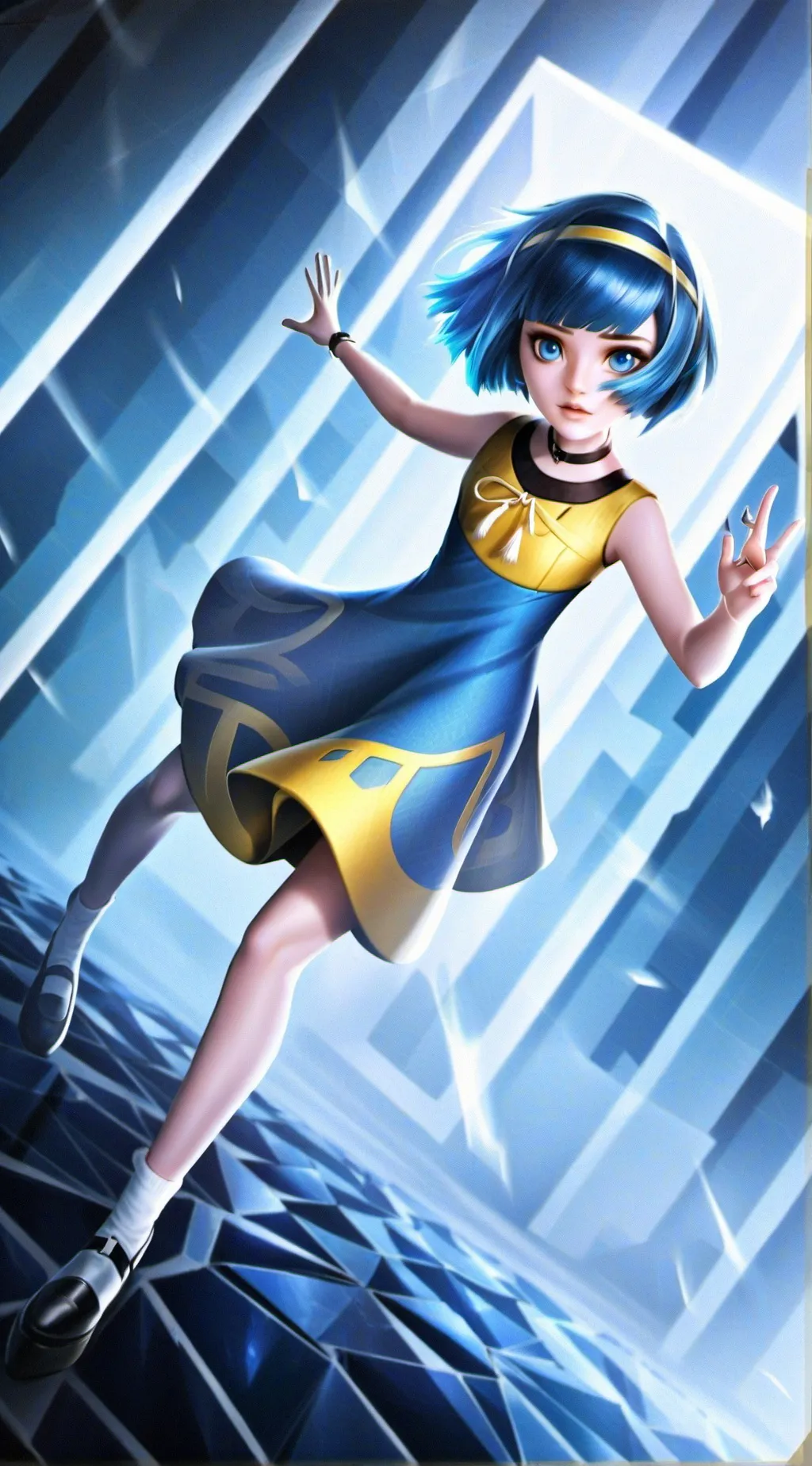 ai character: Joy snaps background