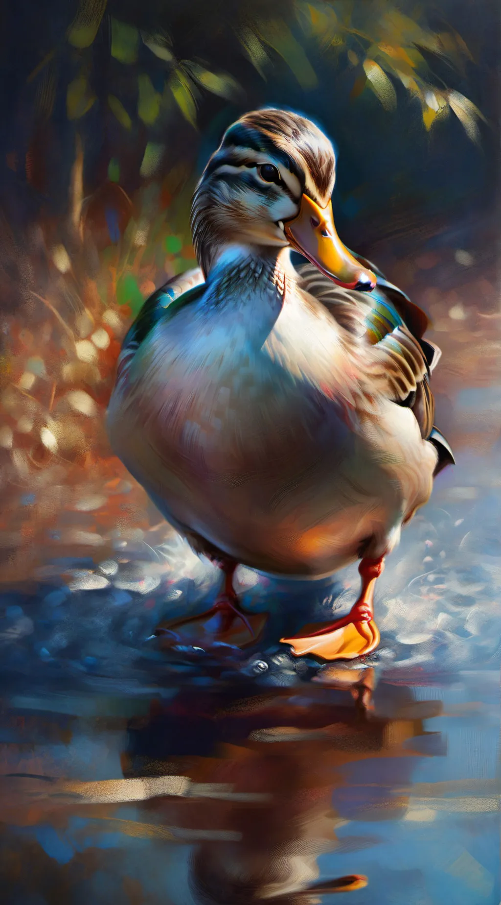 ai character: the duck background