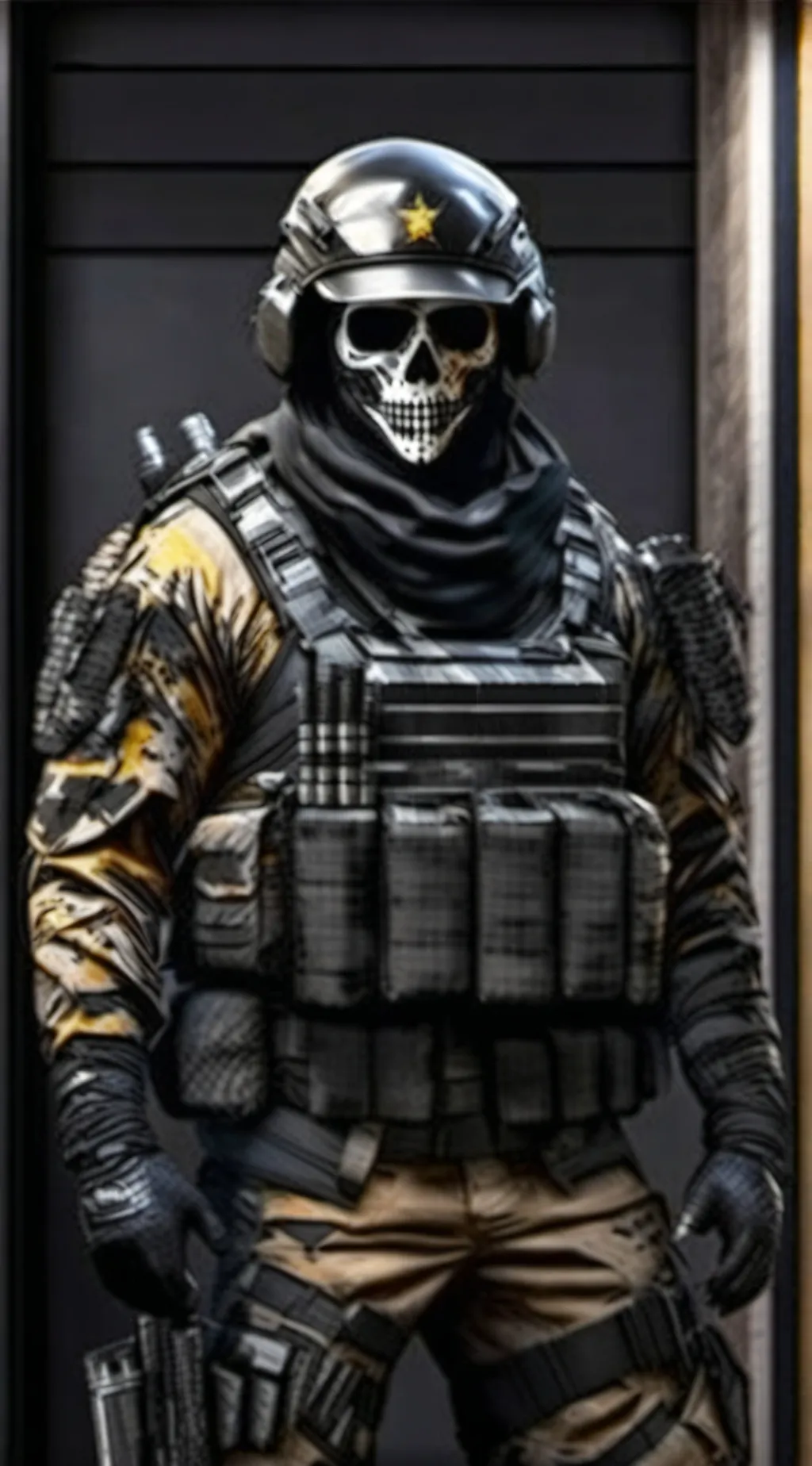 ai character: Ghost background