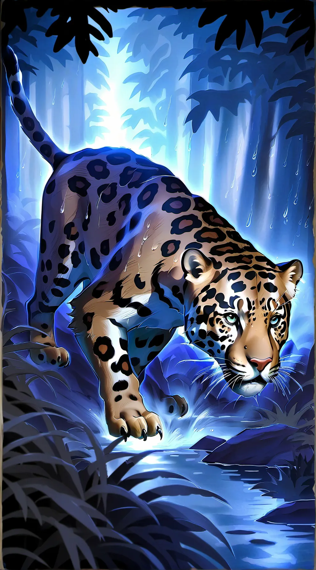 ai character: Jaguar background