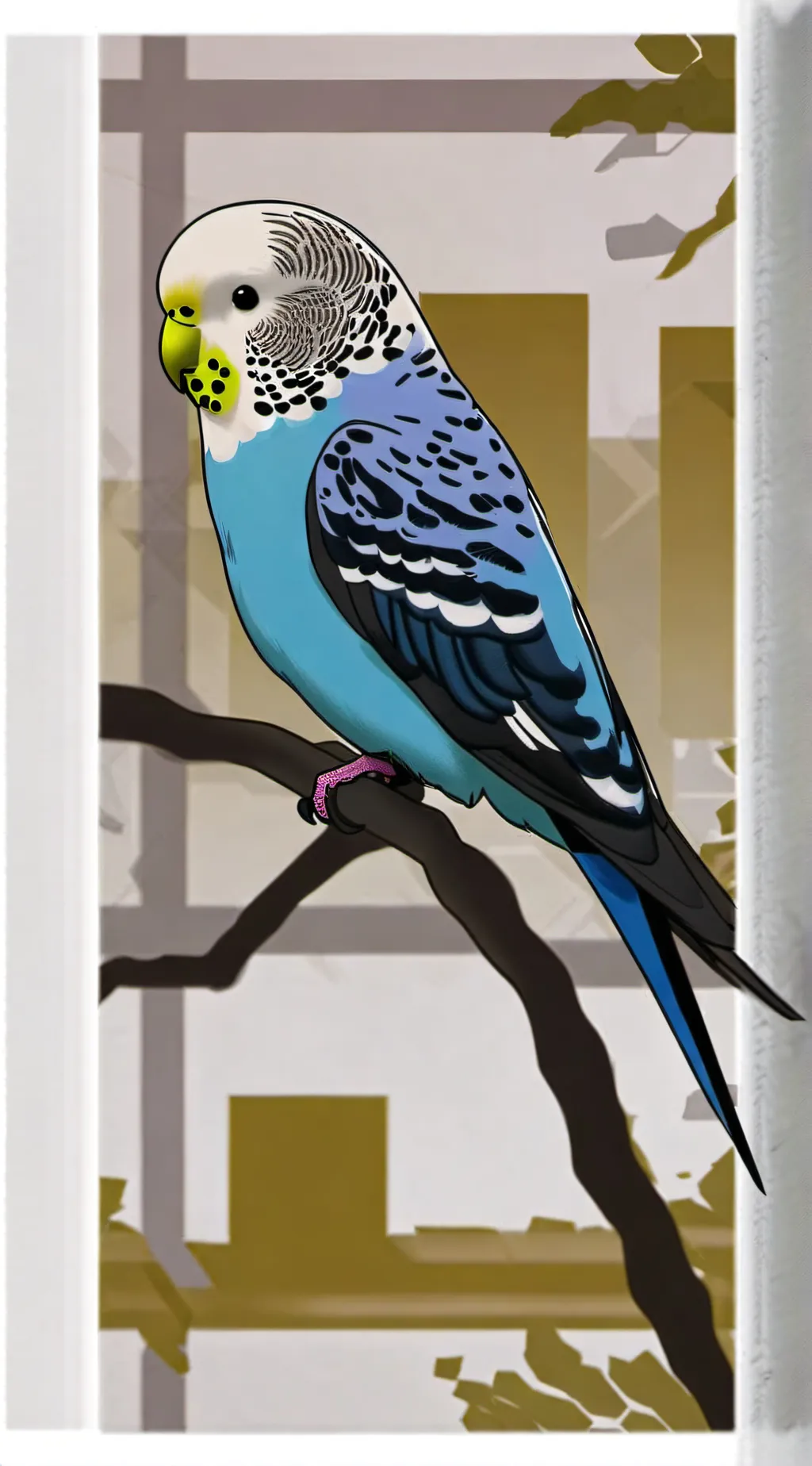 ai character: budgie background