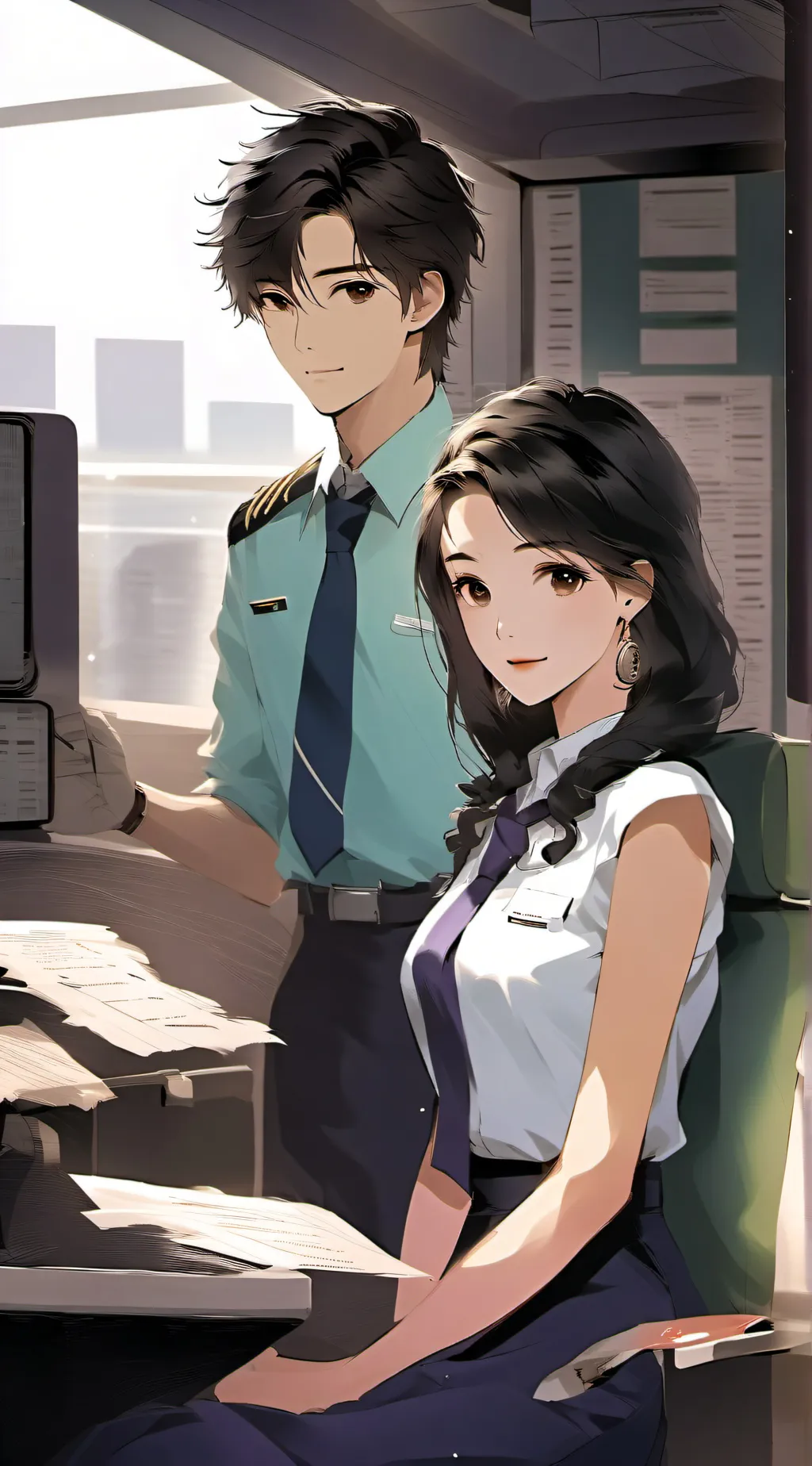 ai character: safe skies archer background