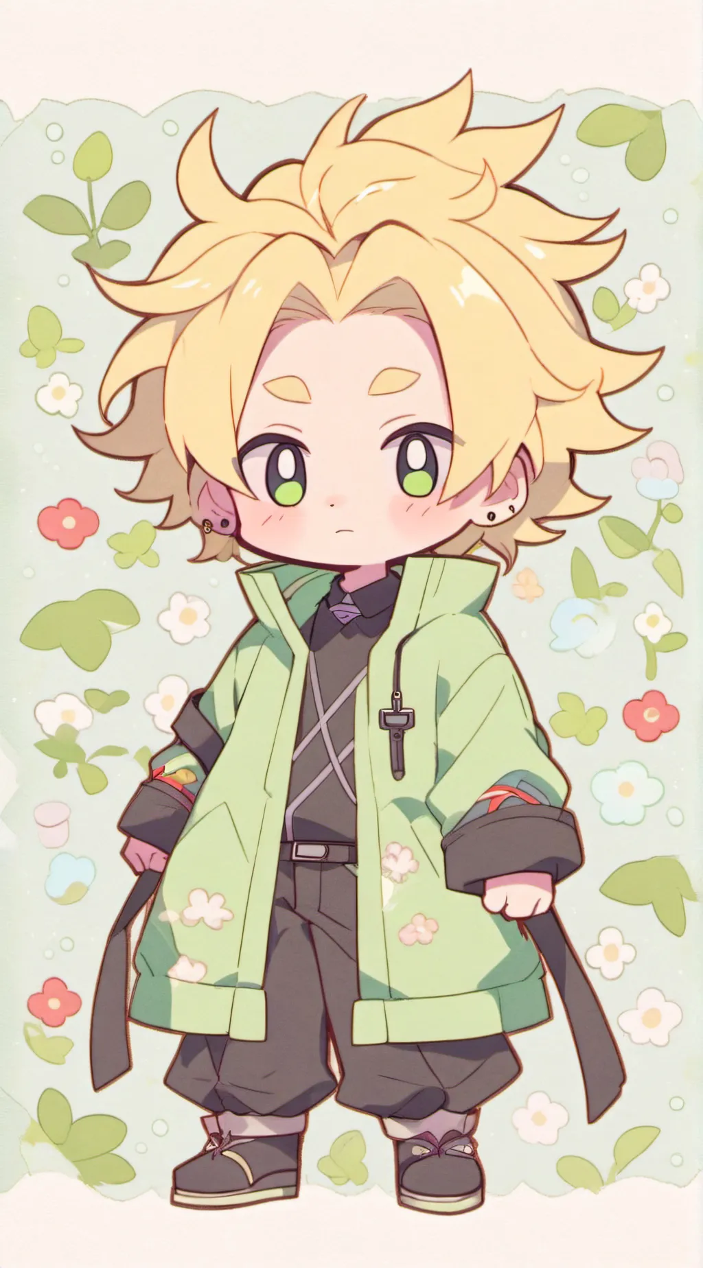 ai character: Airsick All Might  background