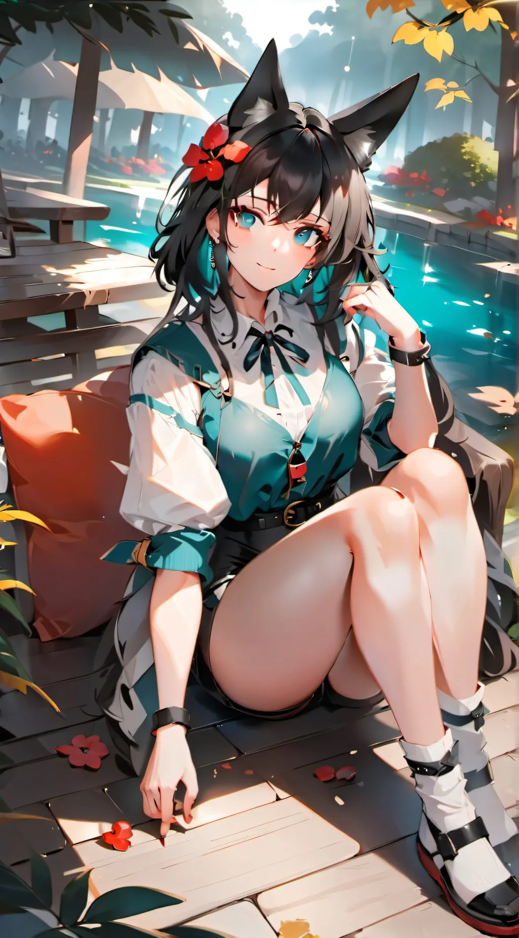 ai character: Rose background