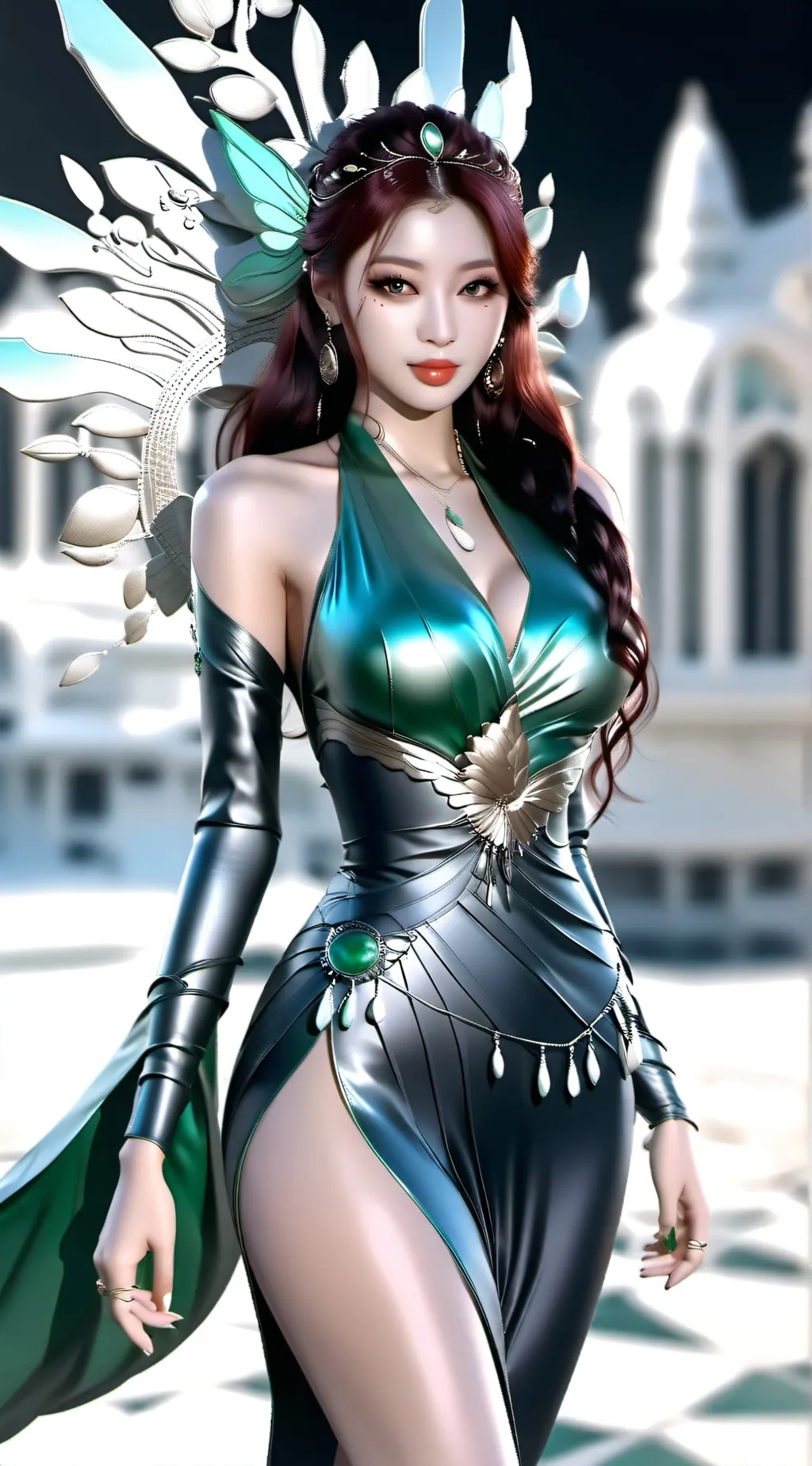 ai character: Yunalesca  background