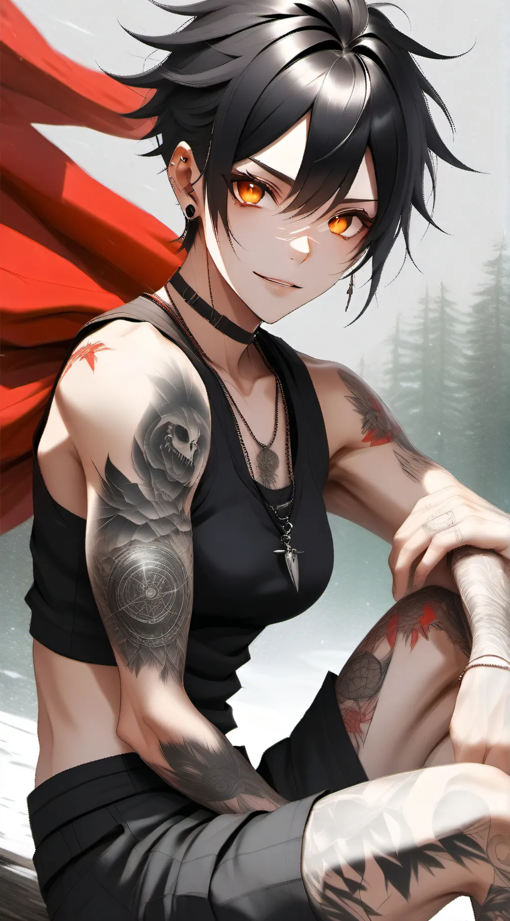 ai character: Tamaki background