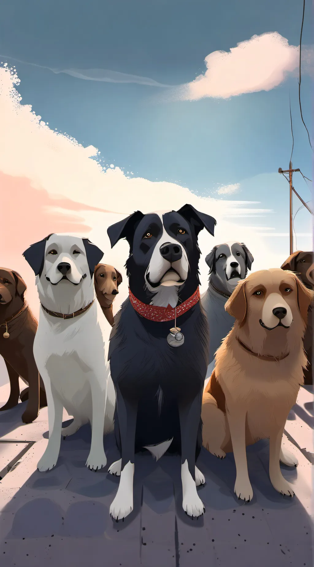 ai character: dogday background