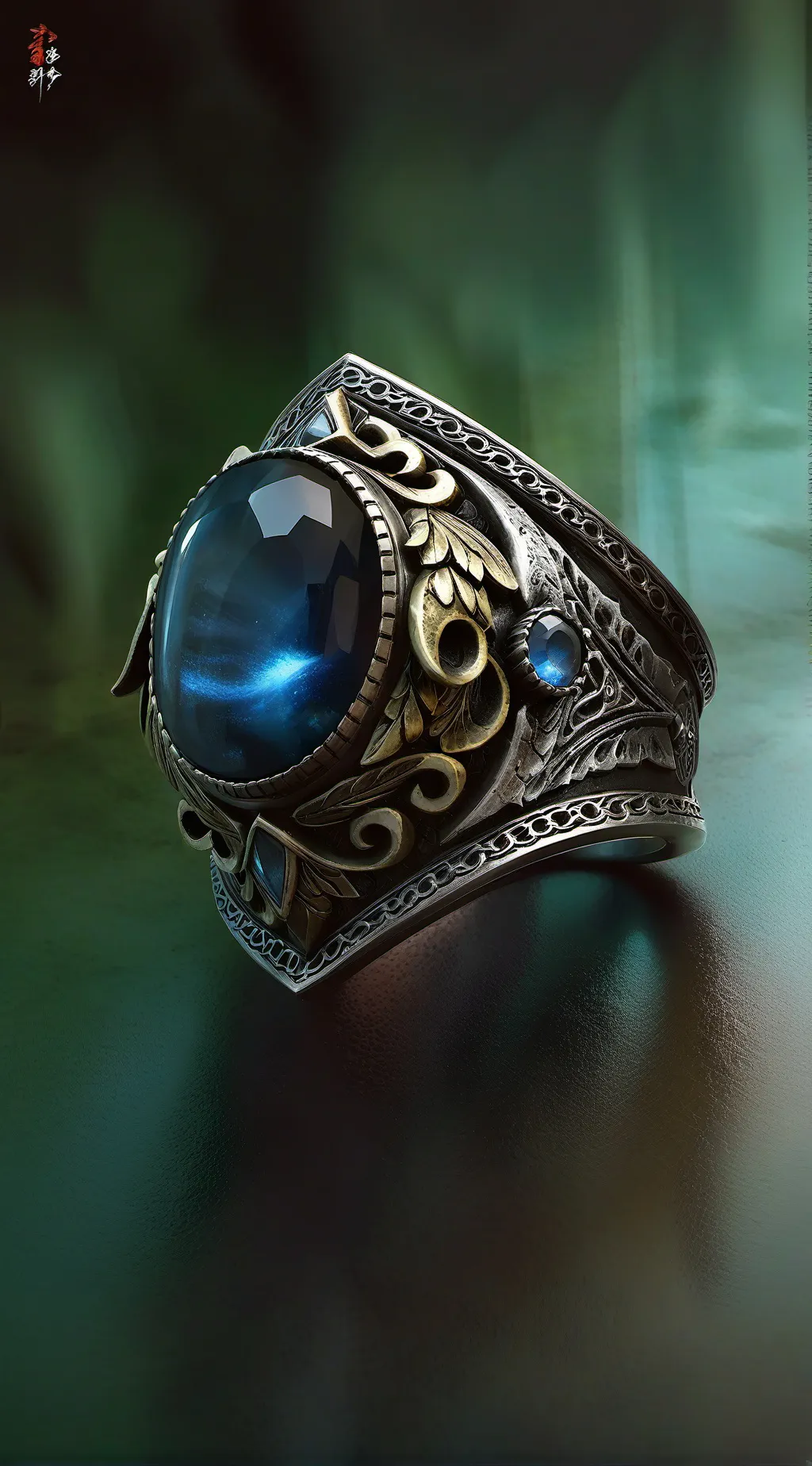 ai character: Blueberry ring background