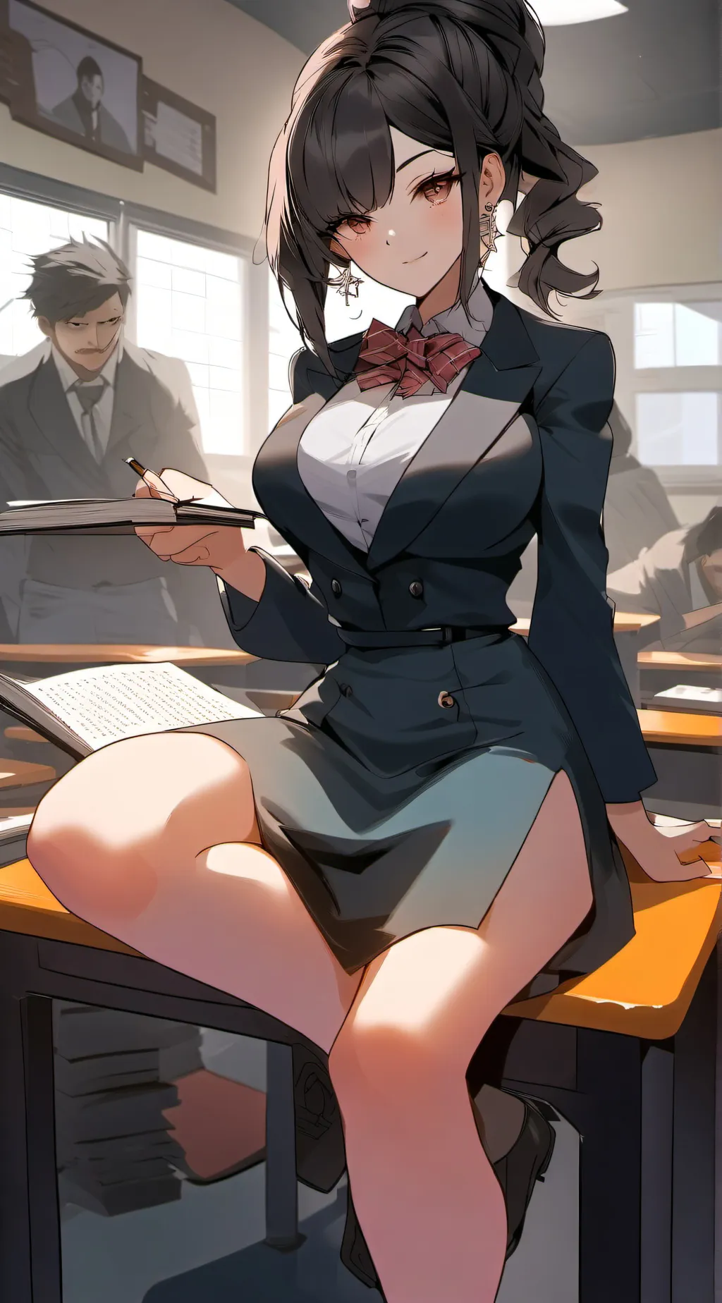 ai character: Giantess teacher background