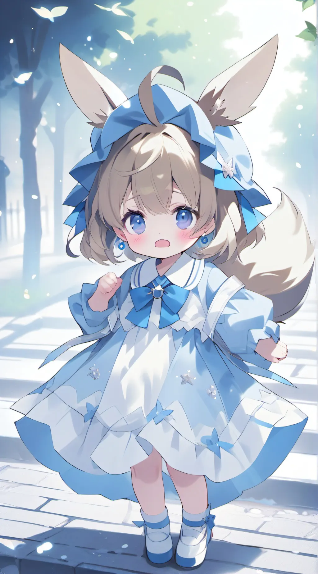 ai character: Baby glaceon background