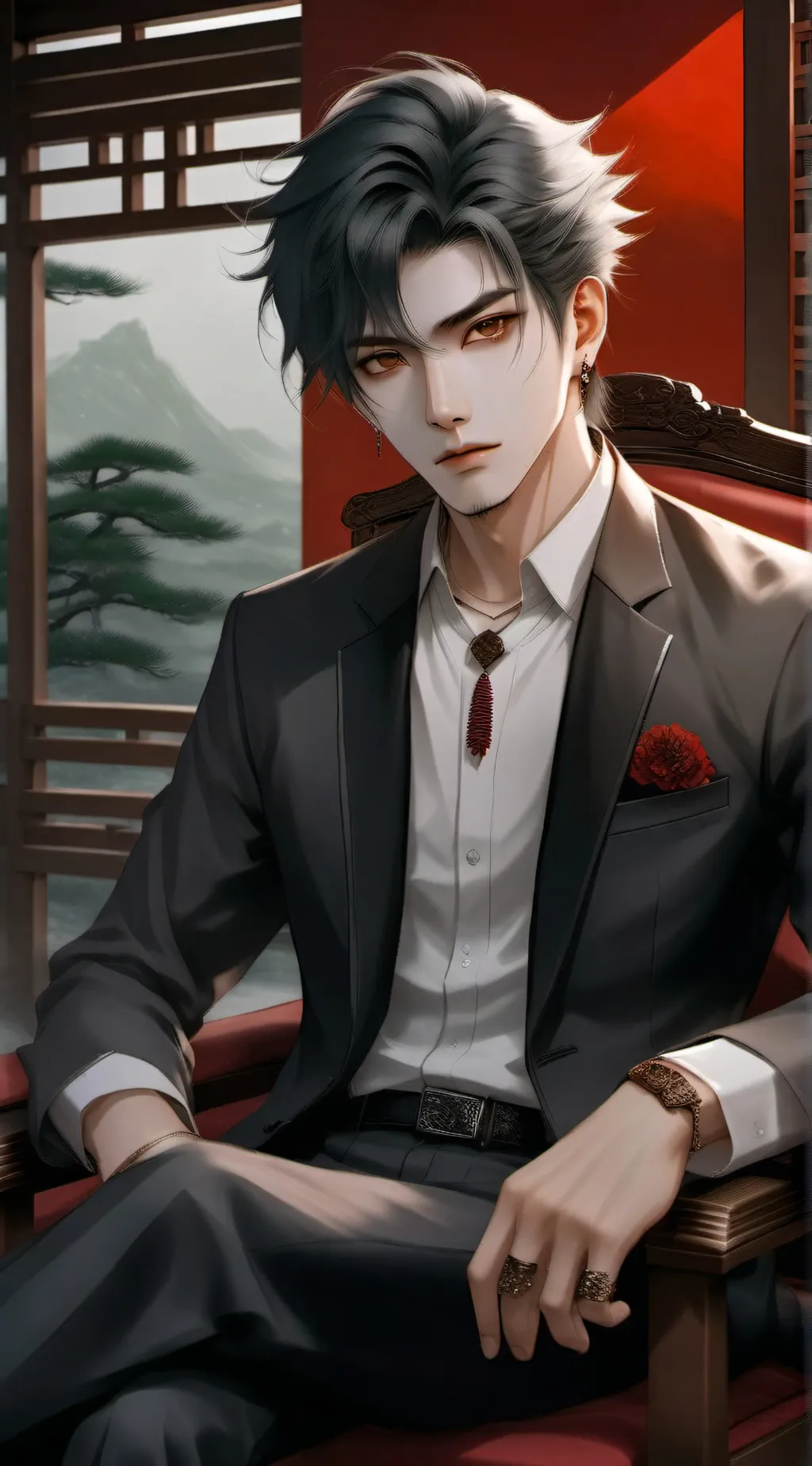 ai character: mark background