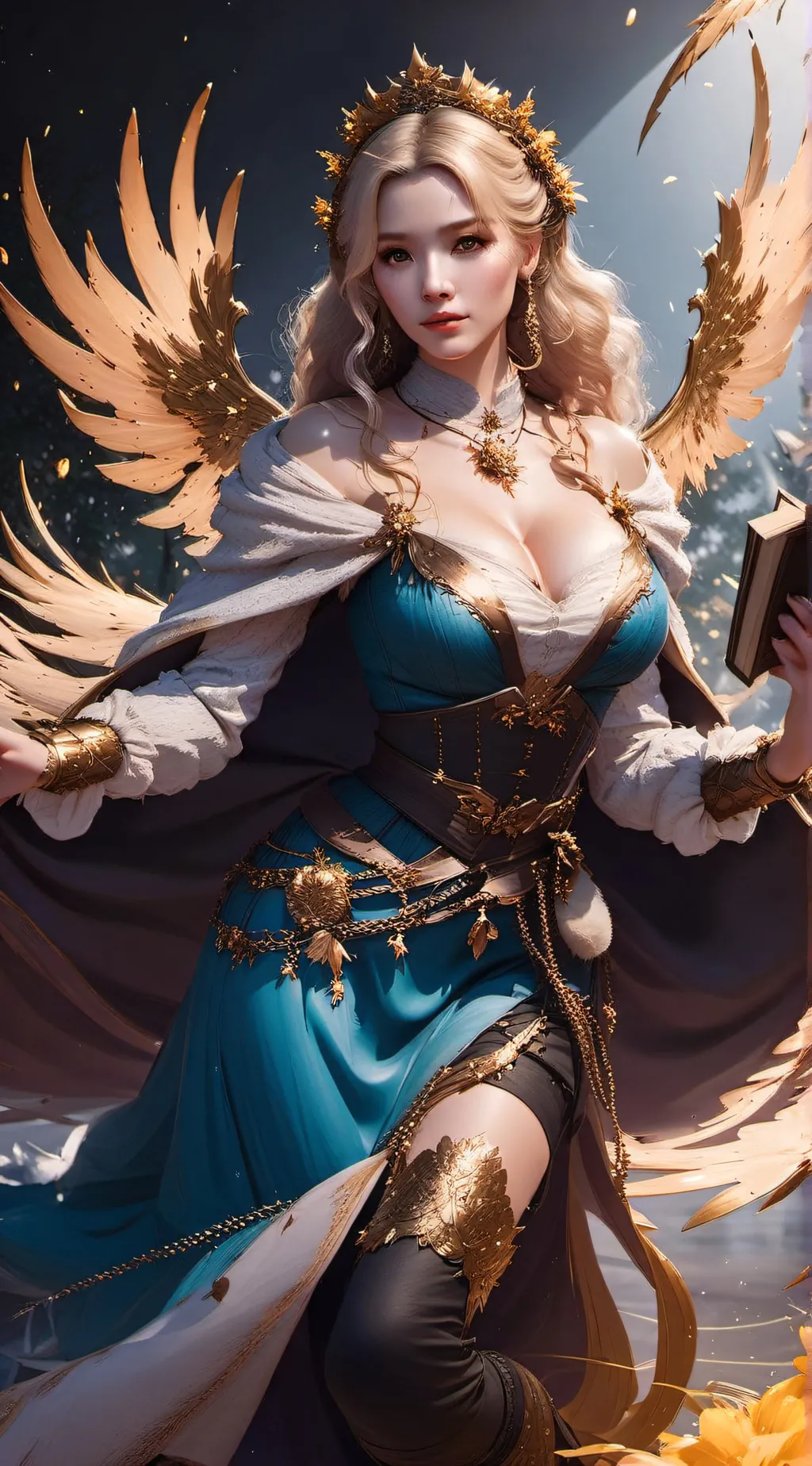 ai character: Viviane  background