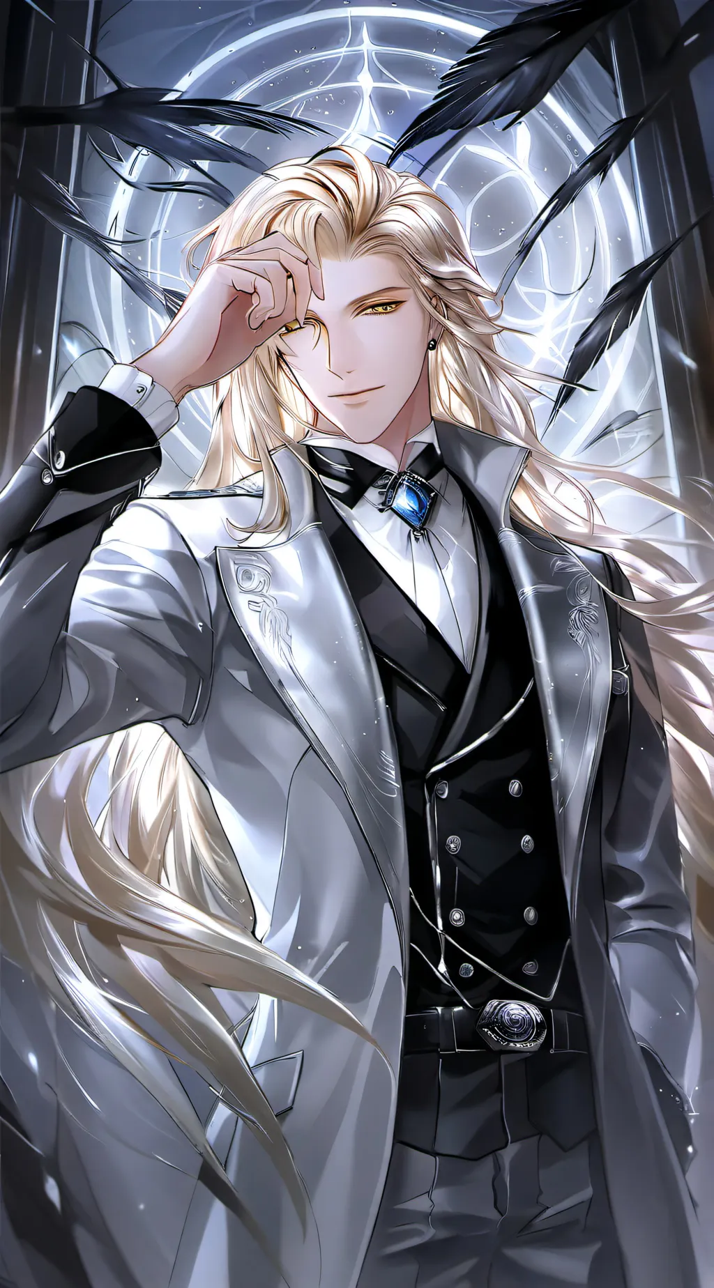 ai character: Lucius Malefoy  background