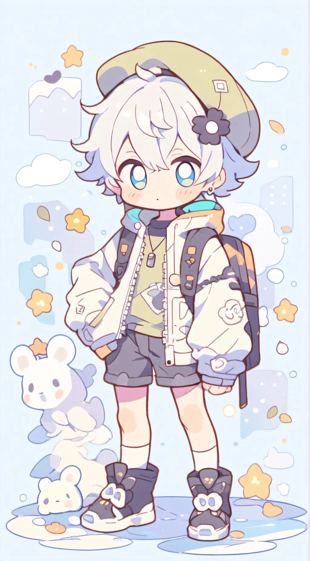ai character: Ima man background