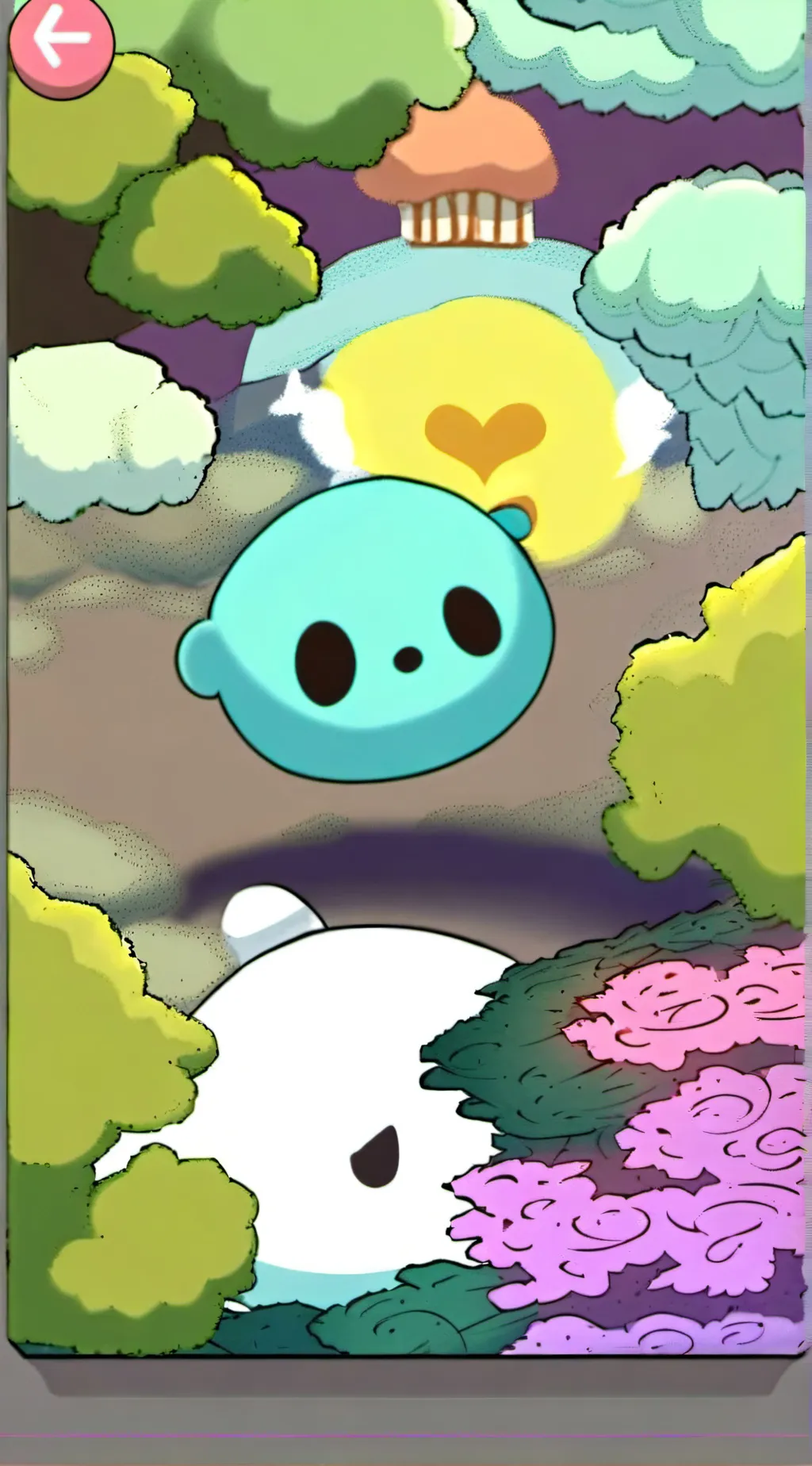 ai character: ball of acid background