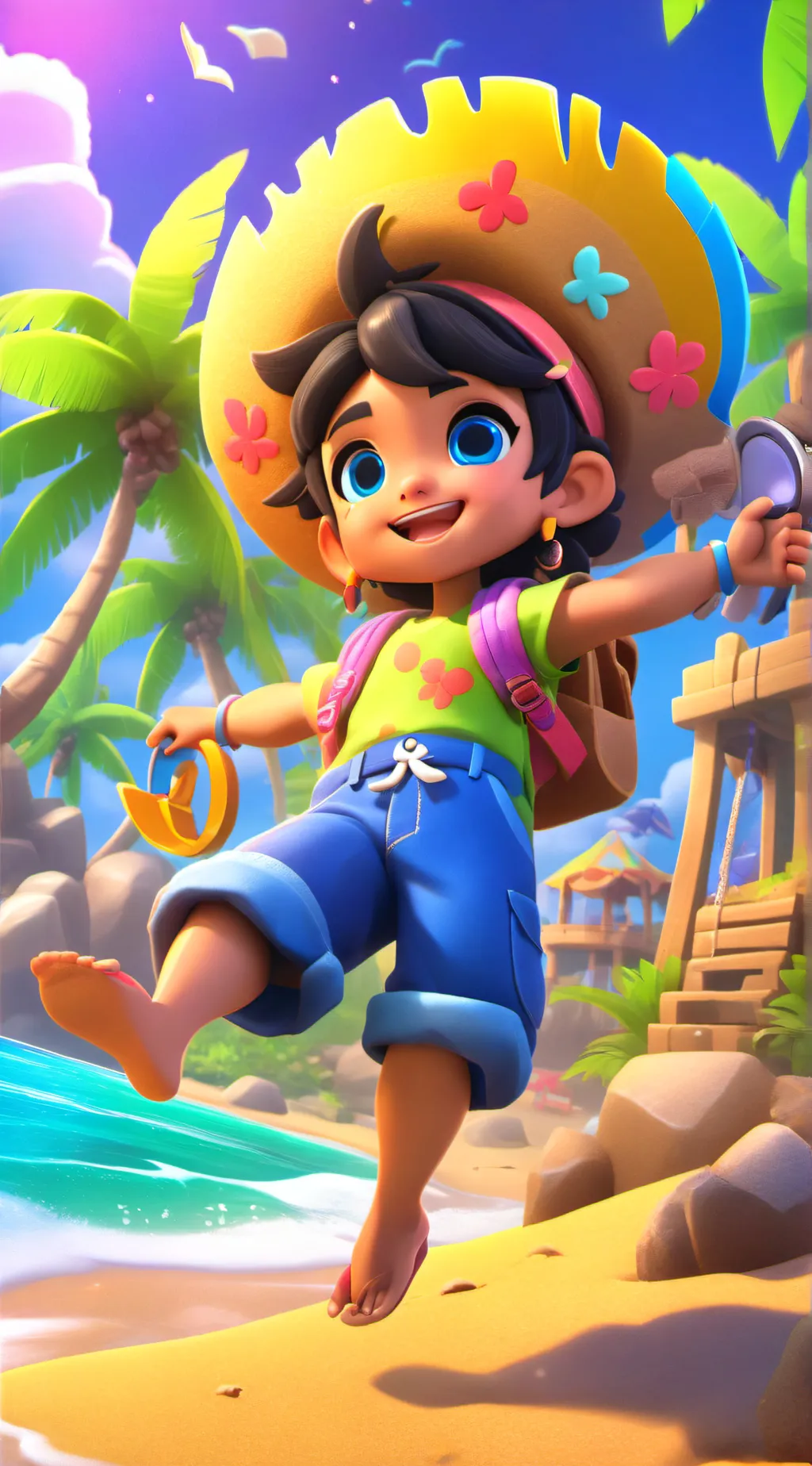 ai character: mina background
