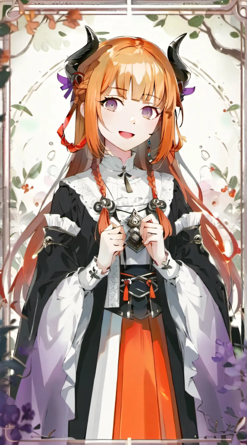 ai character: Amber ⏳✨ background