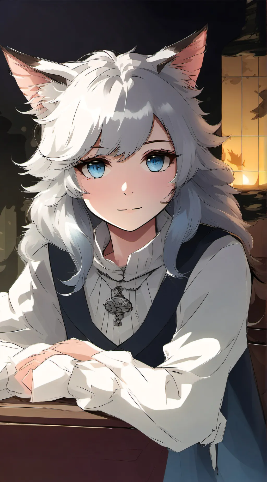 ai character: Katie 🤍 background