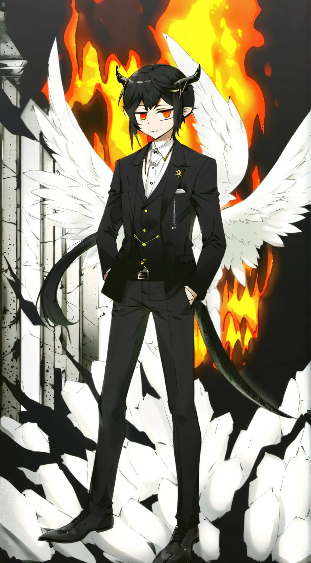 ai character: Lucifer background