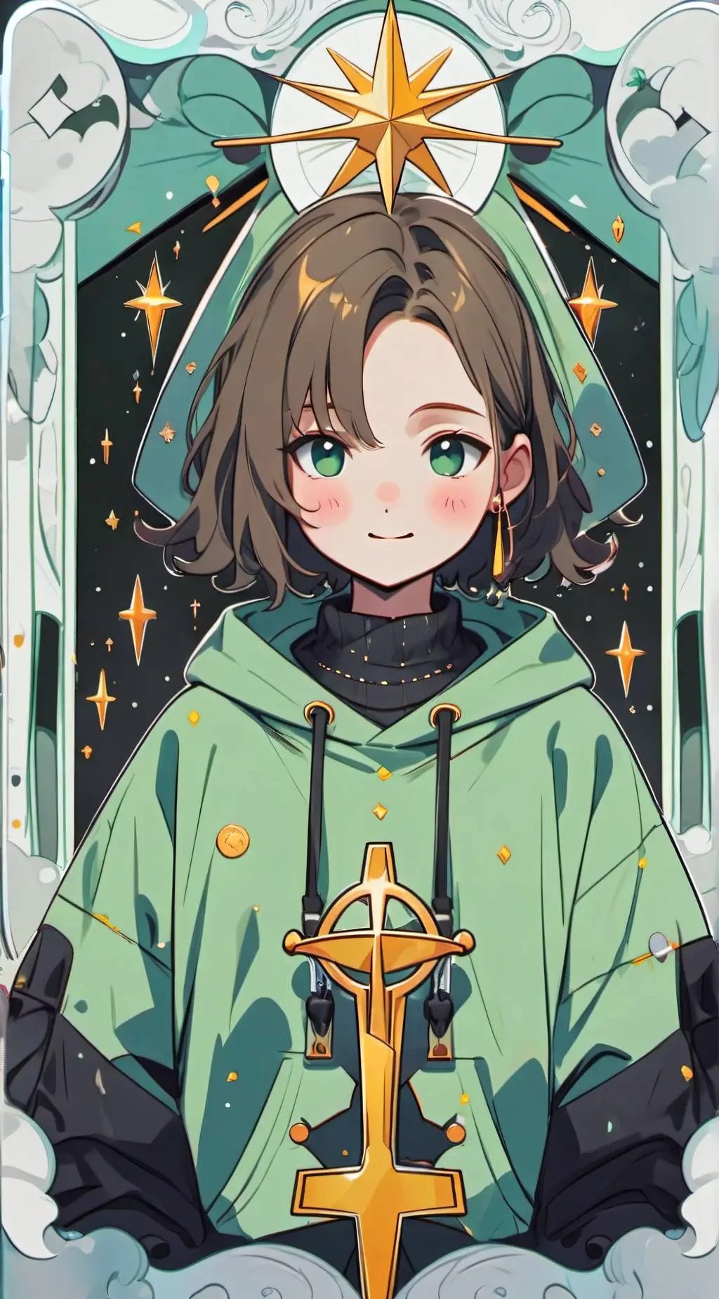 ai character: sapphire  background
