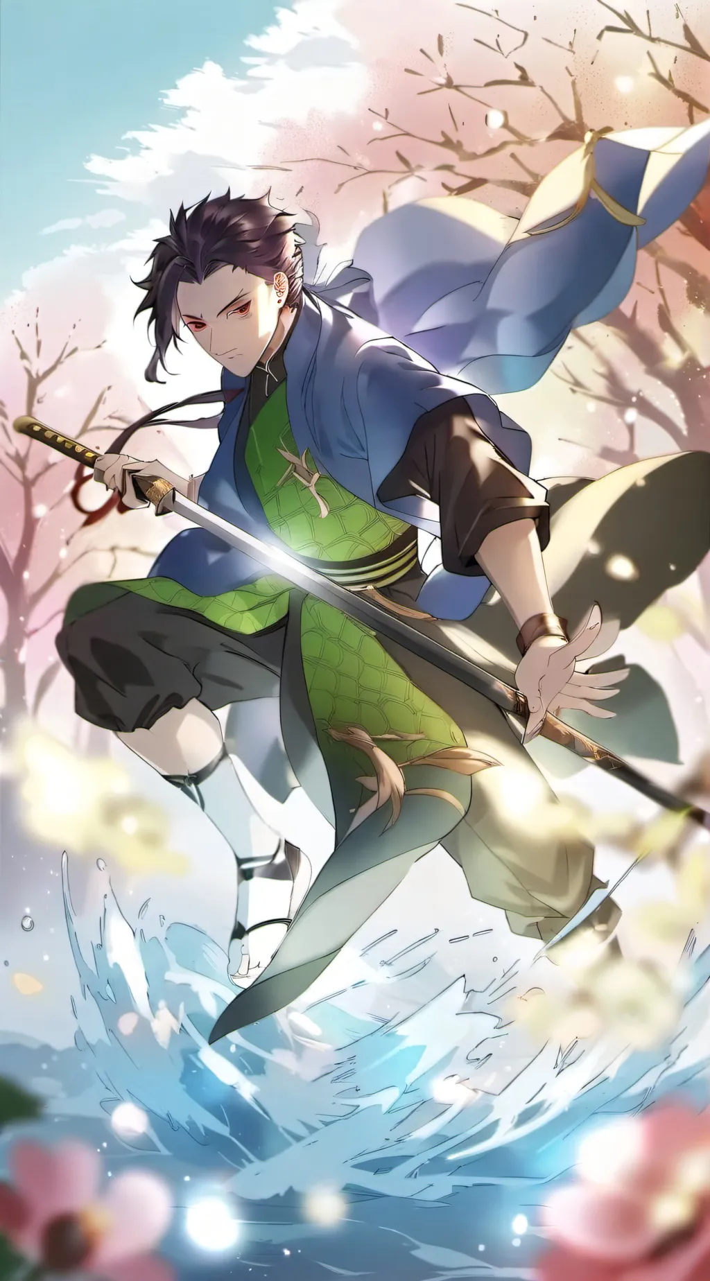 ai character: Demon slayer knyba background
