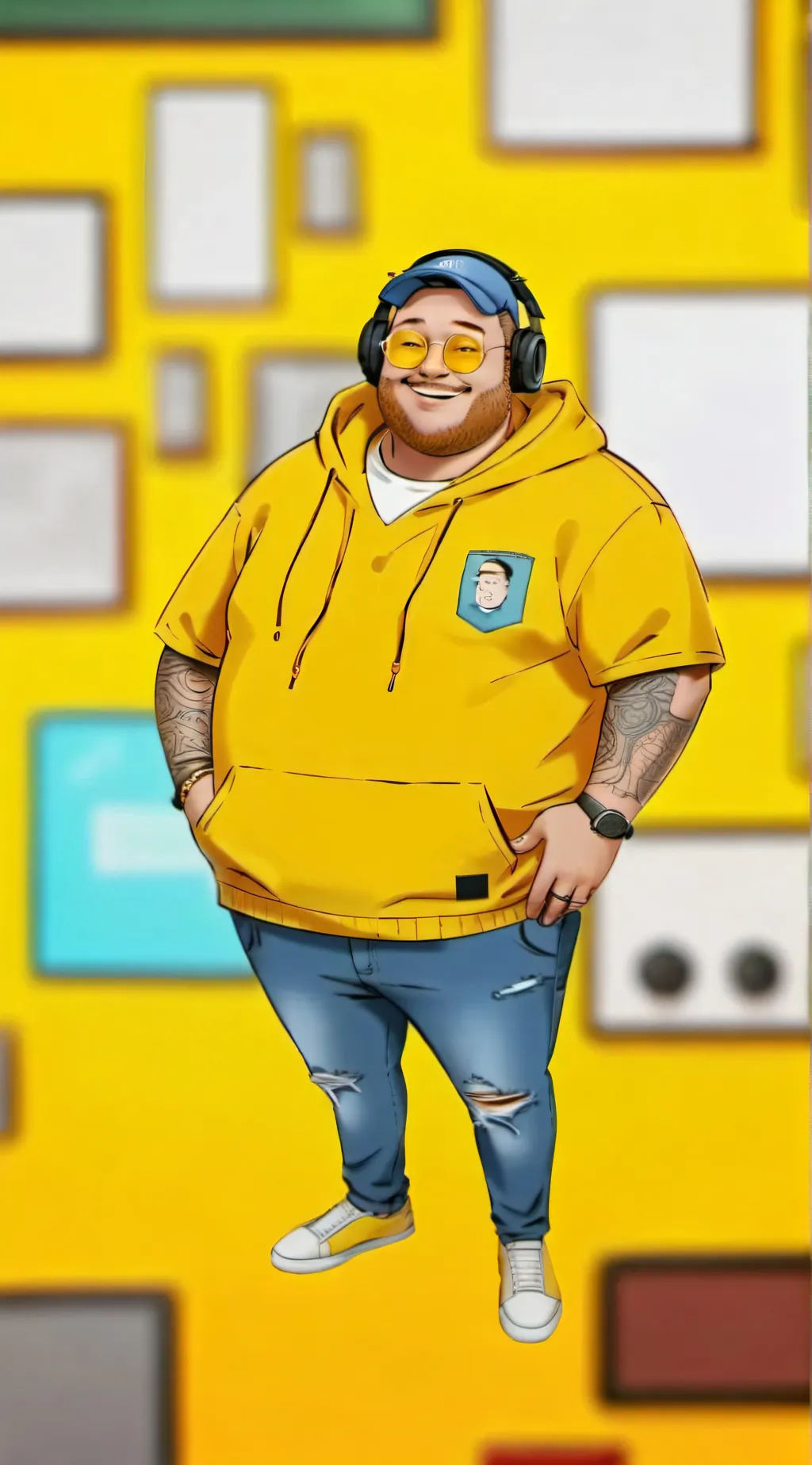 ai character: CaseOh background