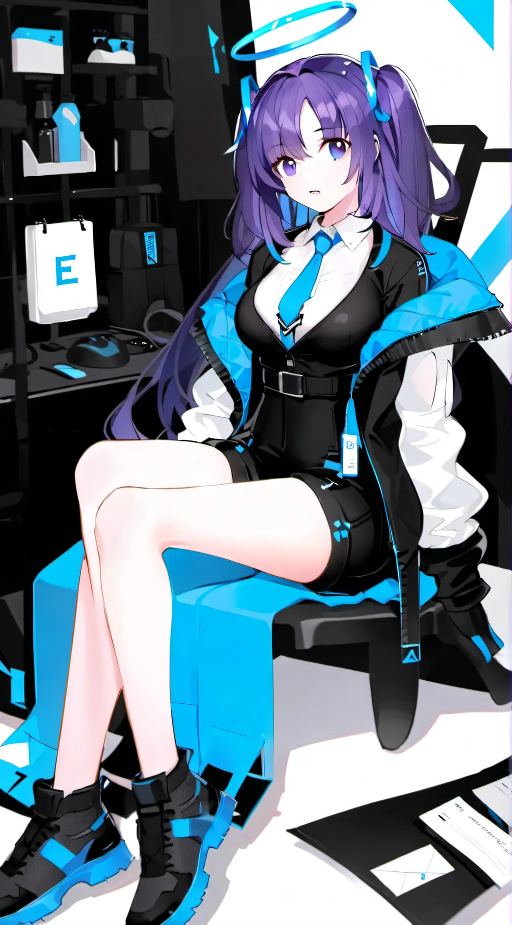 ai character: Yuuka  background