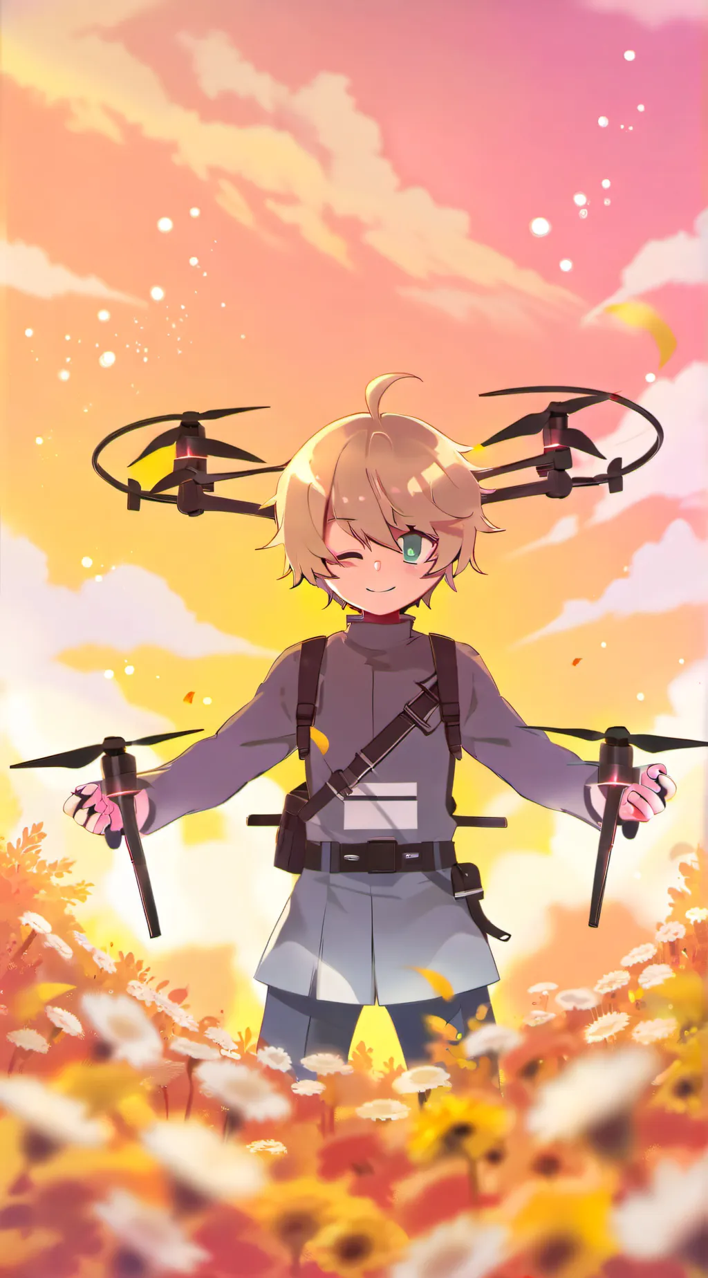 ai character: N murder drones background