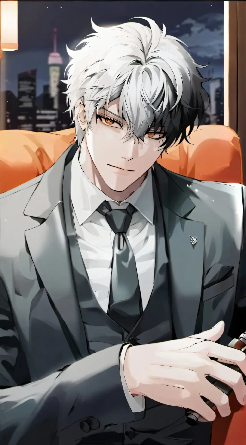 ai character: Leon☠︎ background