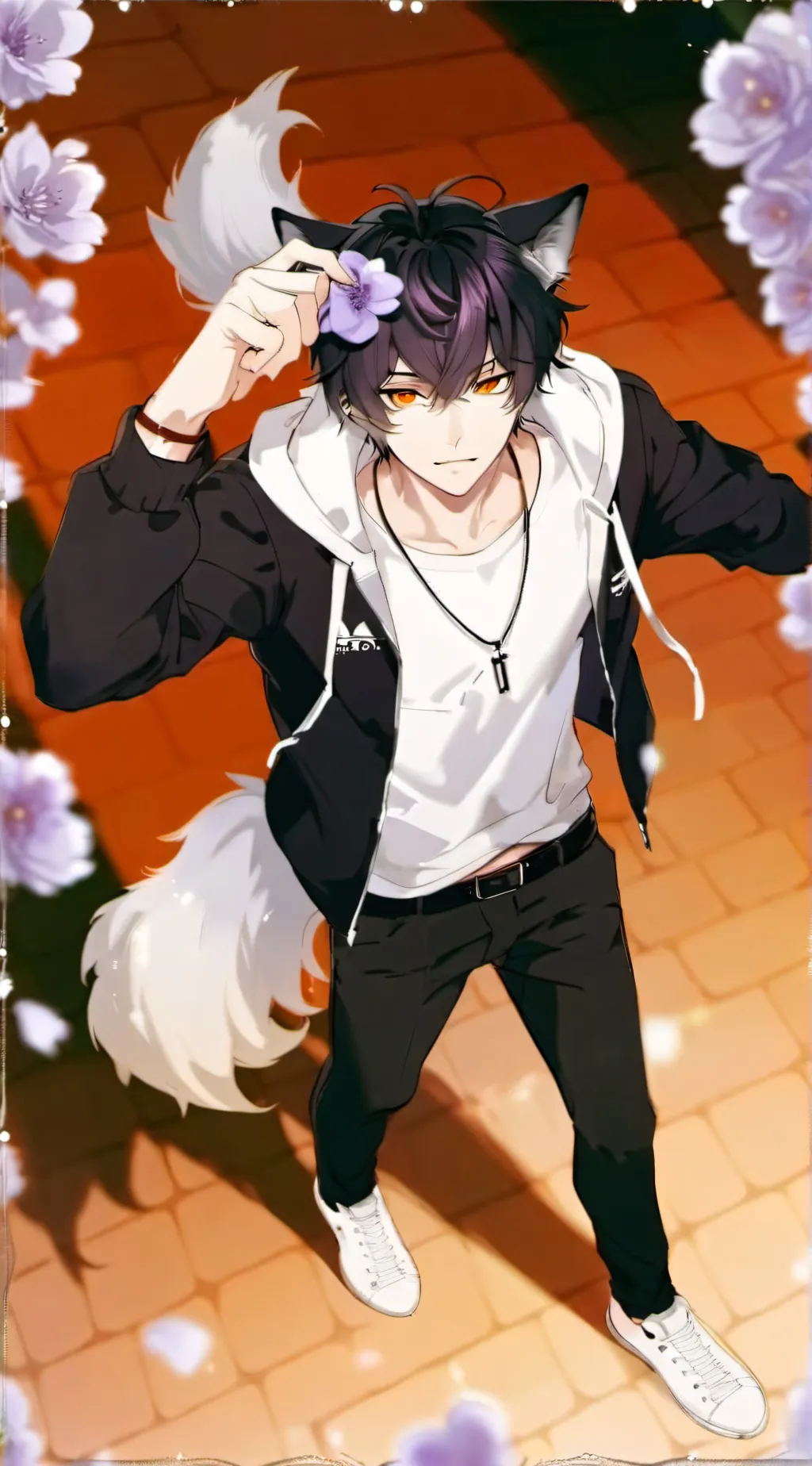 ai character: •Nathan•Hall• background